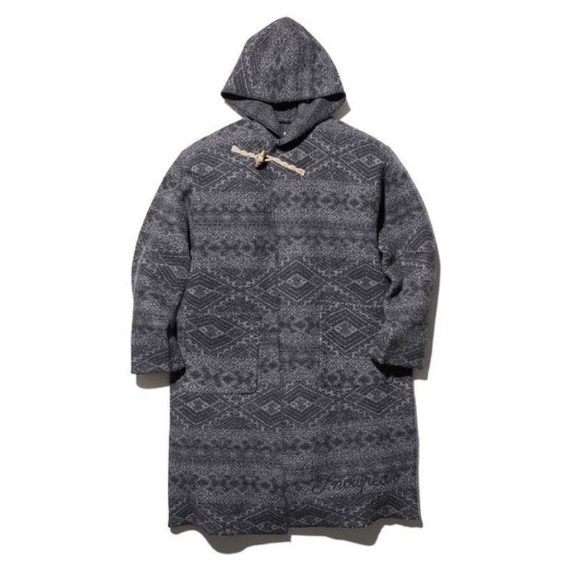 image of Snow Peak Wool Blanket Parka Coat Size 1 NWT in Grey, Men's