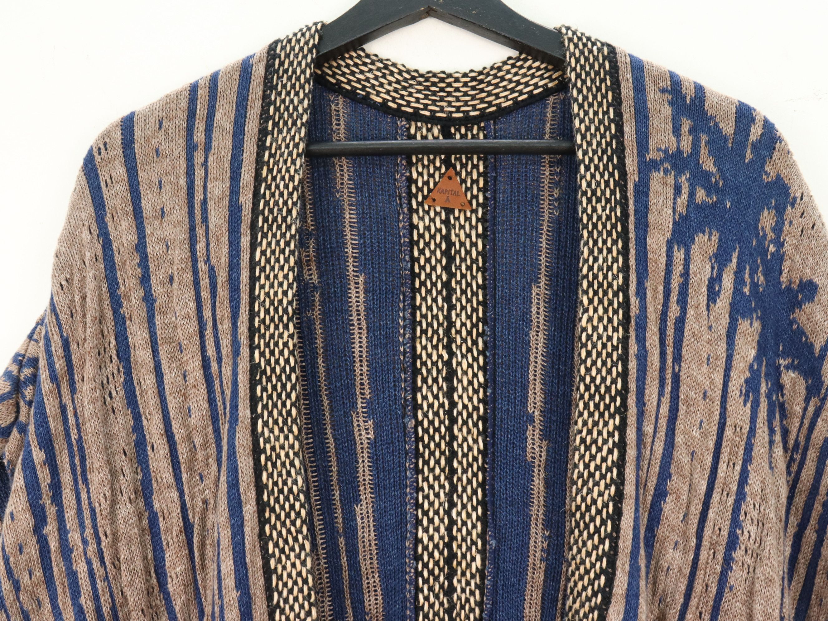 Kapital KAPITAL Linen Blend Cardigan Poncho Size US M / EU 48-50 / 2 - 4 Thumbnail