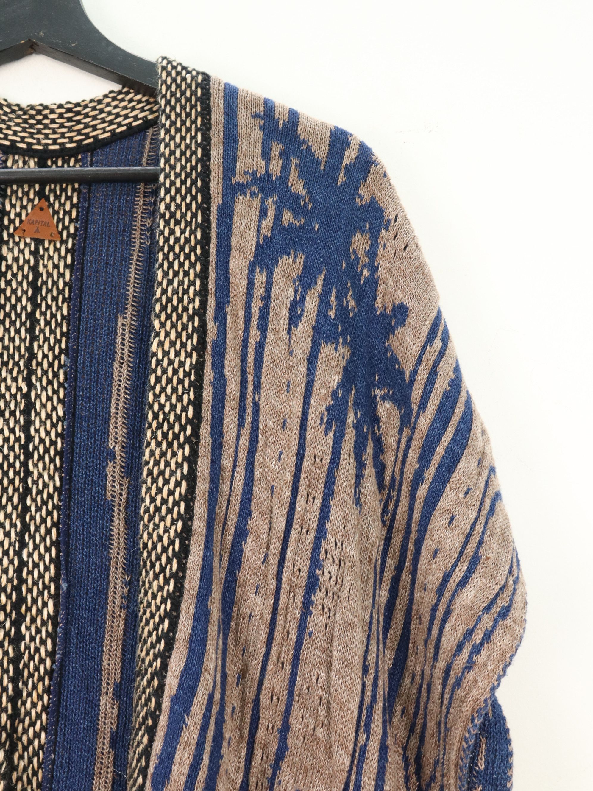 Kapital KAPITAL Linen Blend Cardigan Poncho Size US M / EU 48-50 / 2 - 6 Thumbnail