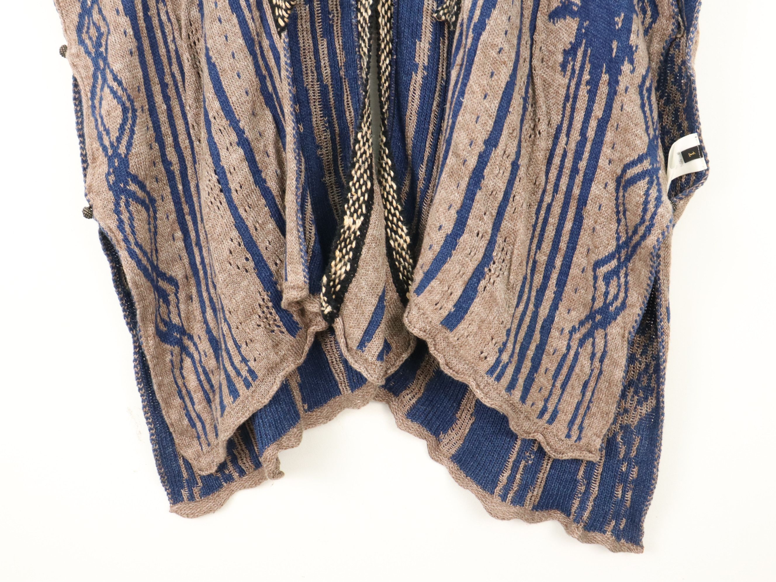 Kapital KAPITAL Linen Blend Cardigan Poncho Size US M / EU 48-50 / 2 - 9 Thumbnail