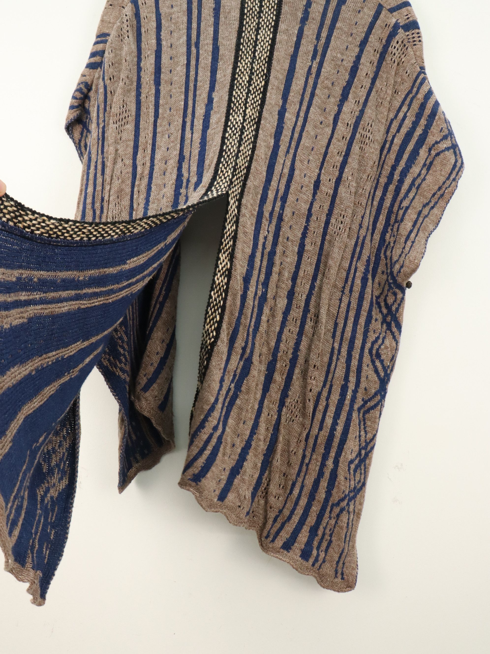 Kapital KAPITAL Linen Blend Cardigan Poncho Size US M / EU 48-50 / 2 - 11 Thumbnail