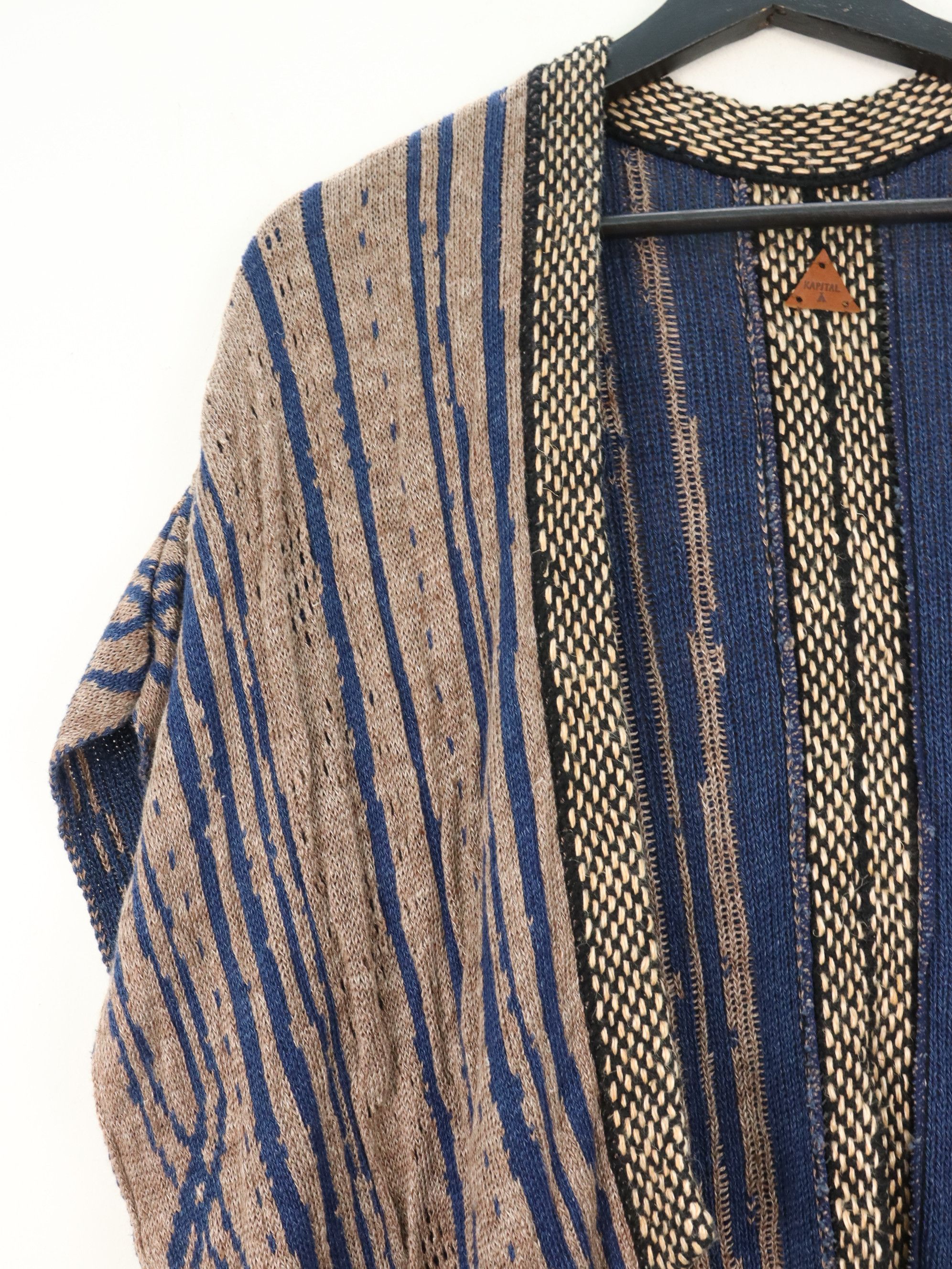 Kapital KAPITAL Linen Blend Cardigan Poncho Size US M / EU 48-50 / 2 - 5 Thumbnail