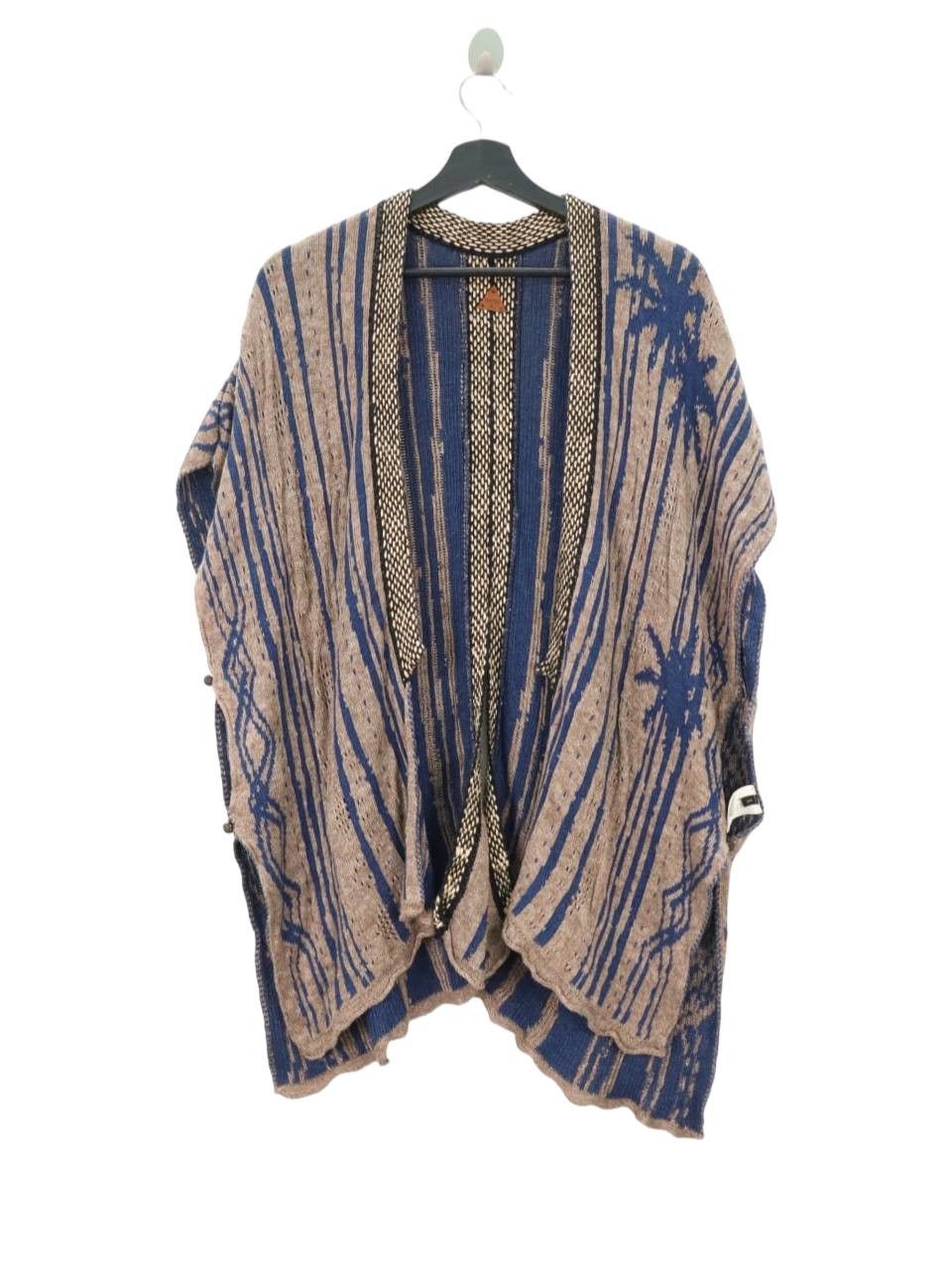 Kapital KAPITAL Linen Blend Cardigan Poncho Size US M / EU 48-50 / 2 - 3 Thumbnail