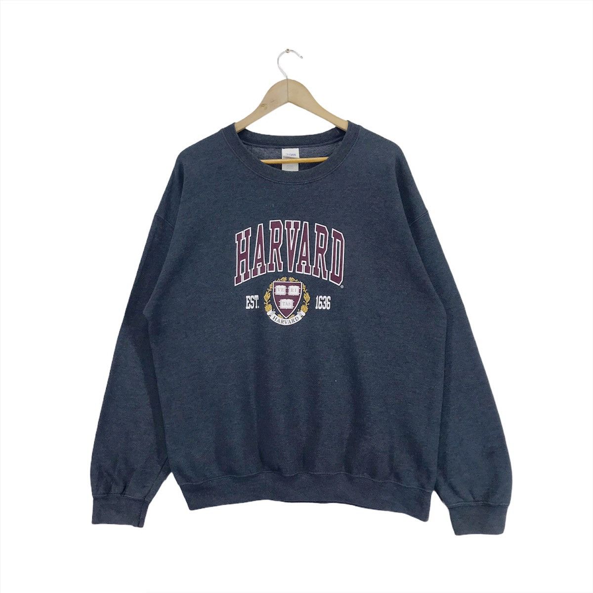 Other Vintage University Harvard Sweatshirt Big Logo Crewneck Size US L / EU 52-54 / 3 - 1 Thumbnail