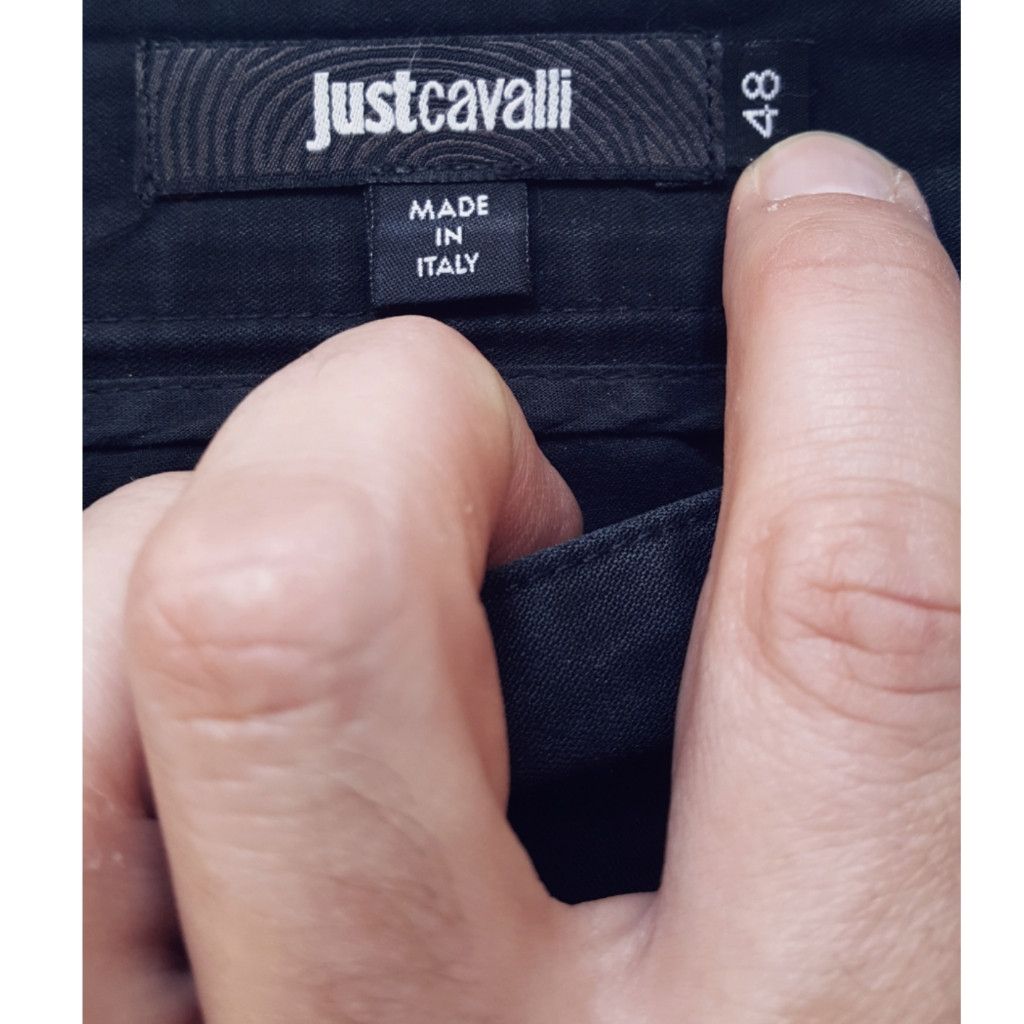 Just Cavalli Black on Black Stripe Pants Size US 32 / EU 48 - 7 Thumbnail