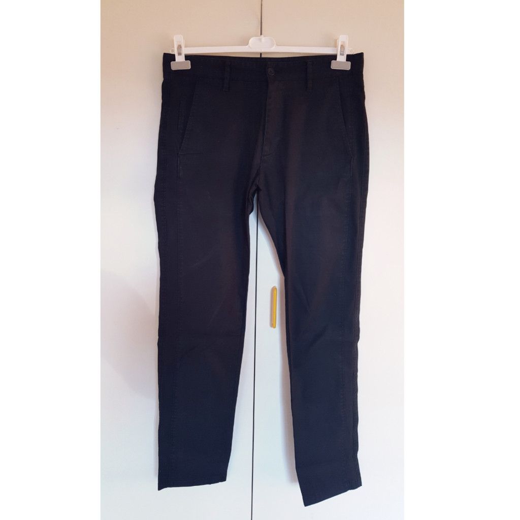 Just Cavalli Black on Black Stripe Pants Size US 32 / EU 48 - 2 Thumbnail