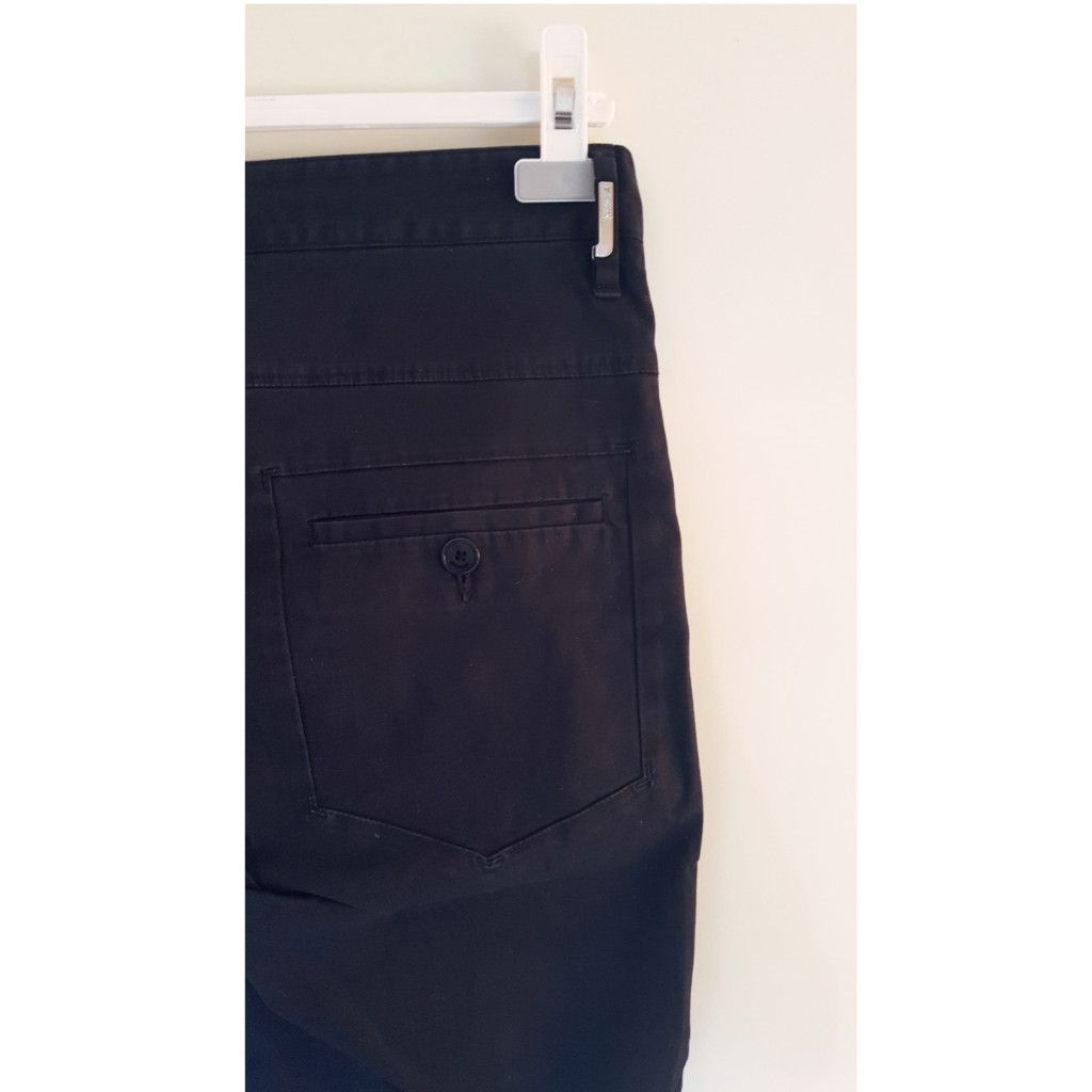 Just Cavalli Black on Black Stripe Pants Size US 32 / EU 48 - 3 Thumbnail