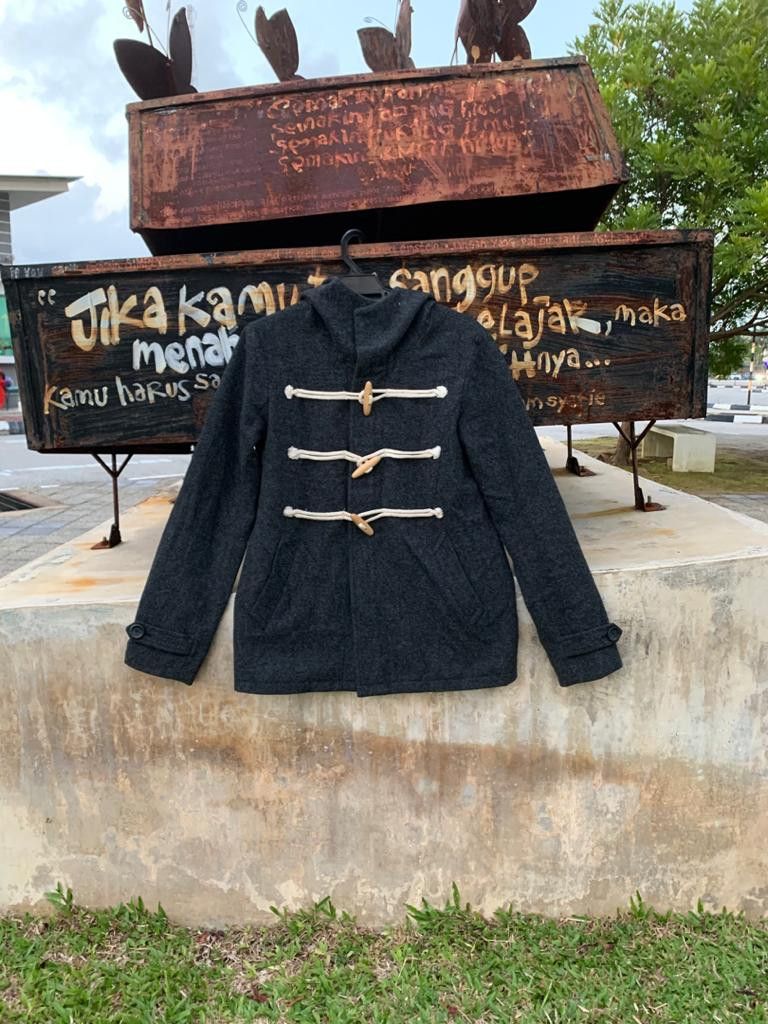 Japanese Brand × Vintage Public Art Duffle Jacket with hoodie Size US S / EU 44-46 / 1 - 1 Thumbnail