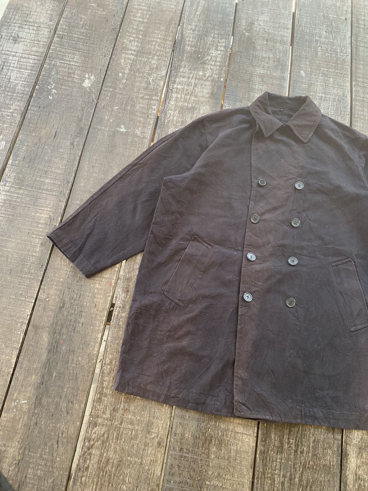 Japanese Brand Vintage Yohji yamamoto sign jacket canvas faded nice design Size US L / EU 52-54 / 3 - 3 Thumbnail