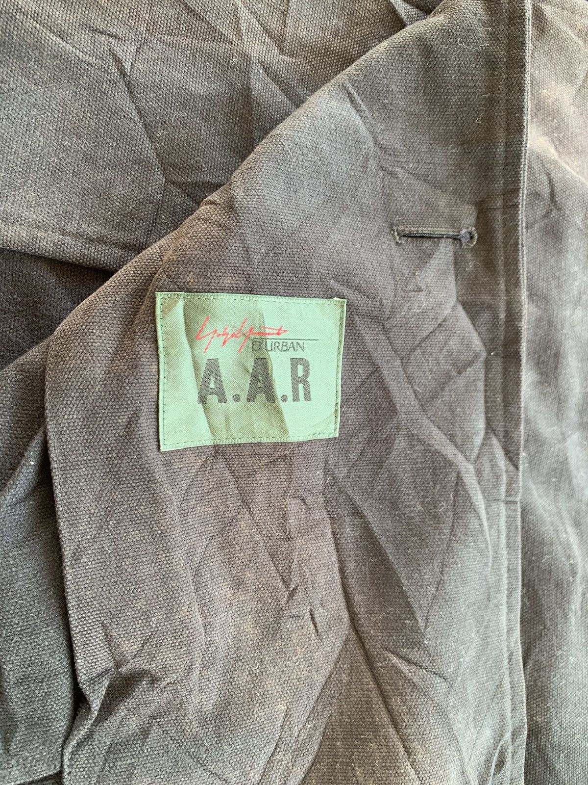 Japanese Brand Vintage Yohji yamamoto sign jacket canvas faded nice design Size US L / EU 52-54 / 3 - 12 Thumbnail