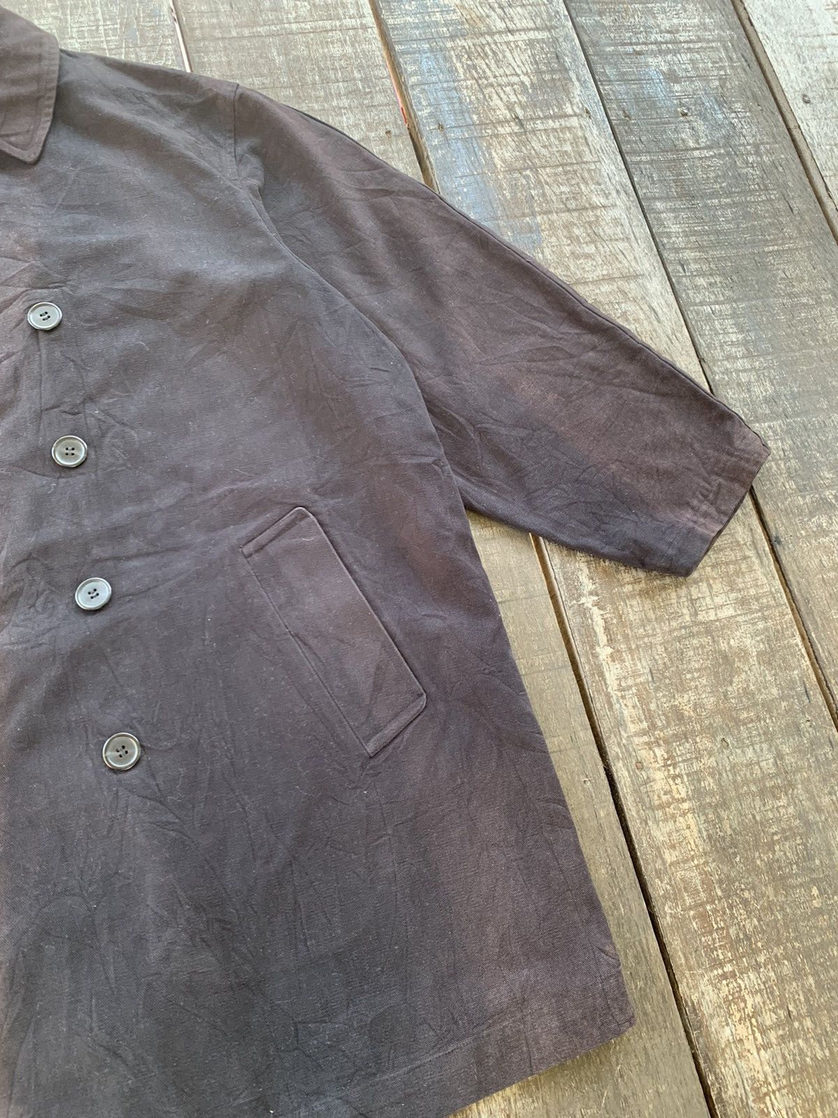 Japanese Brand Vintage Yohji yamamoto sign jacket canvas faded nice design Size US L / EU 52-54 / 3 - 4 Thumbnail