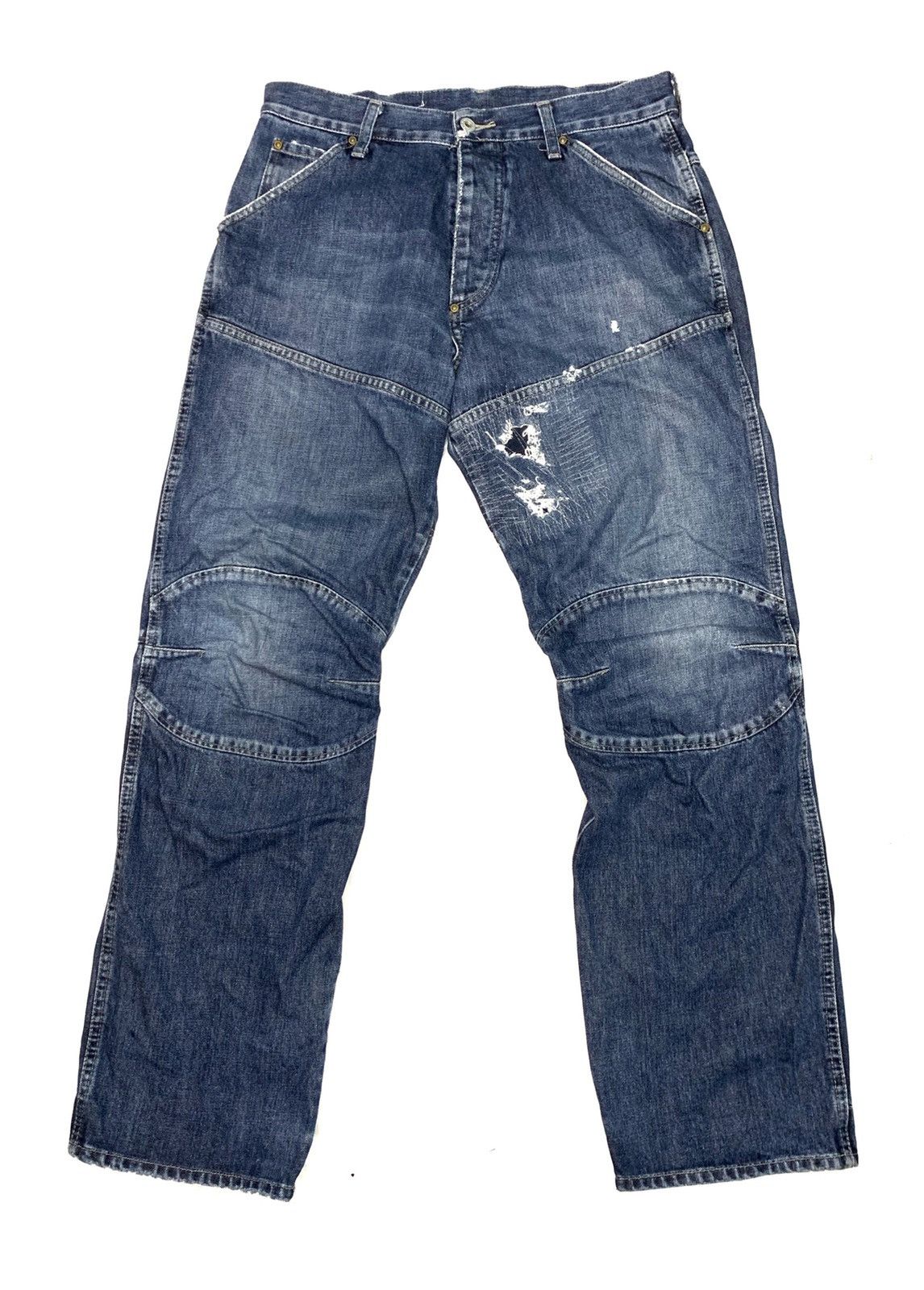 G-Star × If Six Was Nine × Le Grande Bleu (L.G.B.) 🇯🇵 G-STAR Sashiko Stitch Patchwork Denim Trousers Pants Size US 32 / EU 48 - 1 Thumbnail
