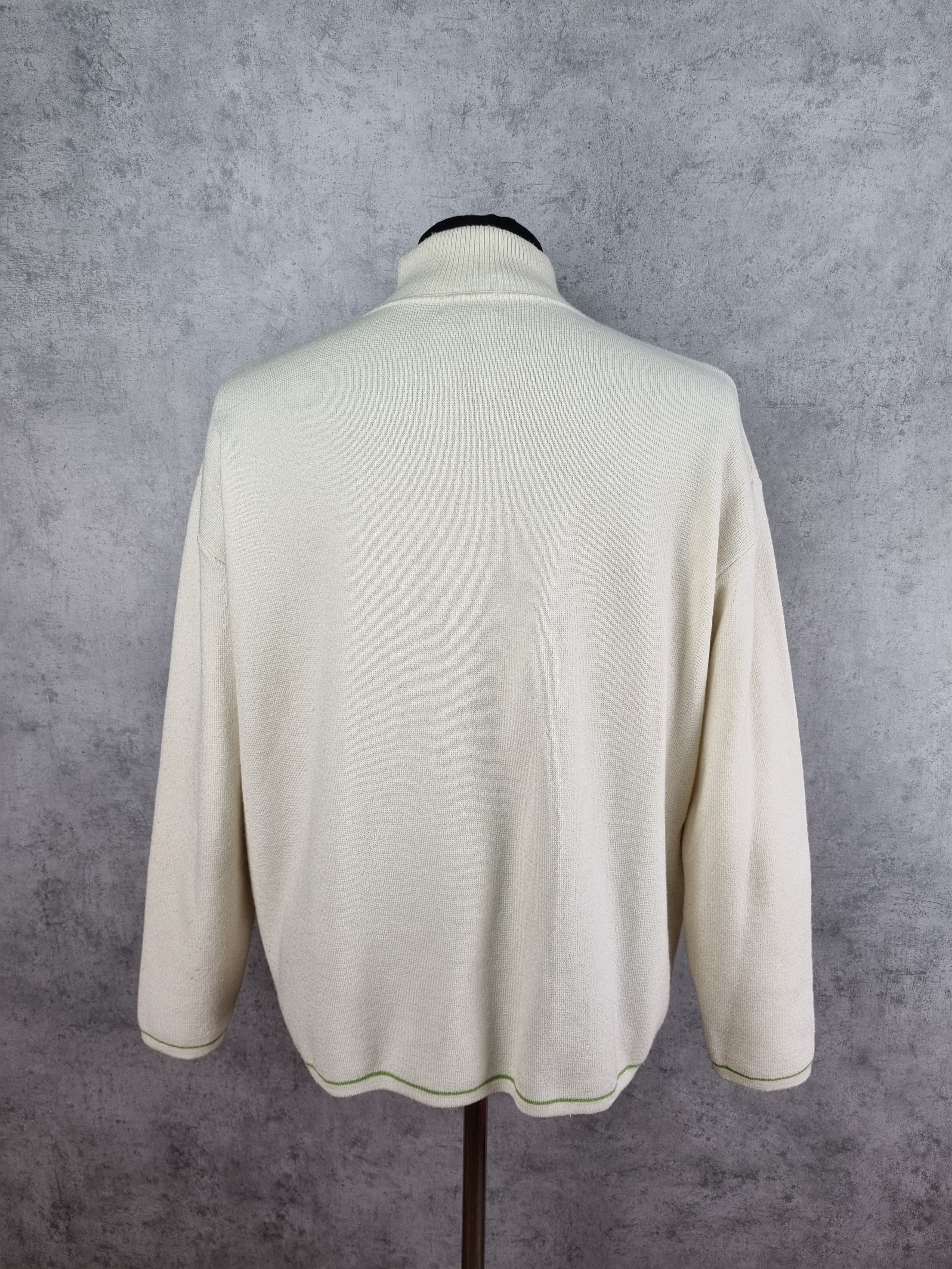 Versace × Versace Jeans Couture 90s VERSACE Sport Soft-thin Wool Half Zip Sweater Casual Size US L / EU 52-54 / 3 - 4 Thumbnail