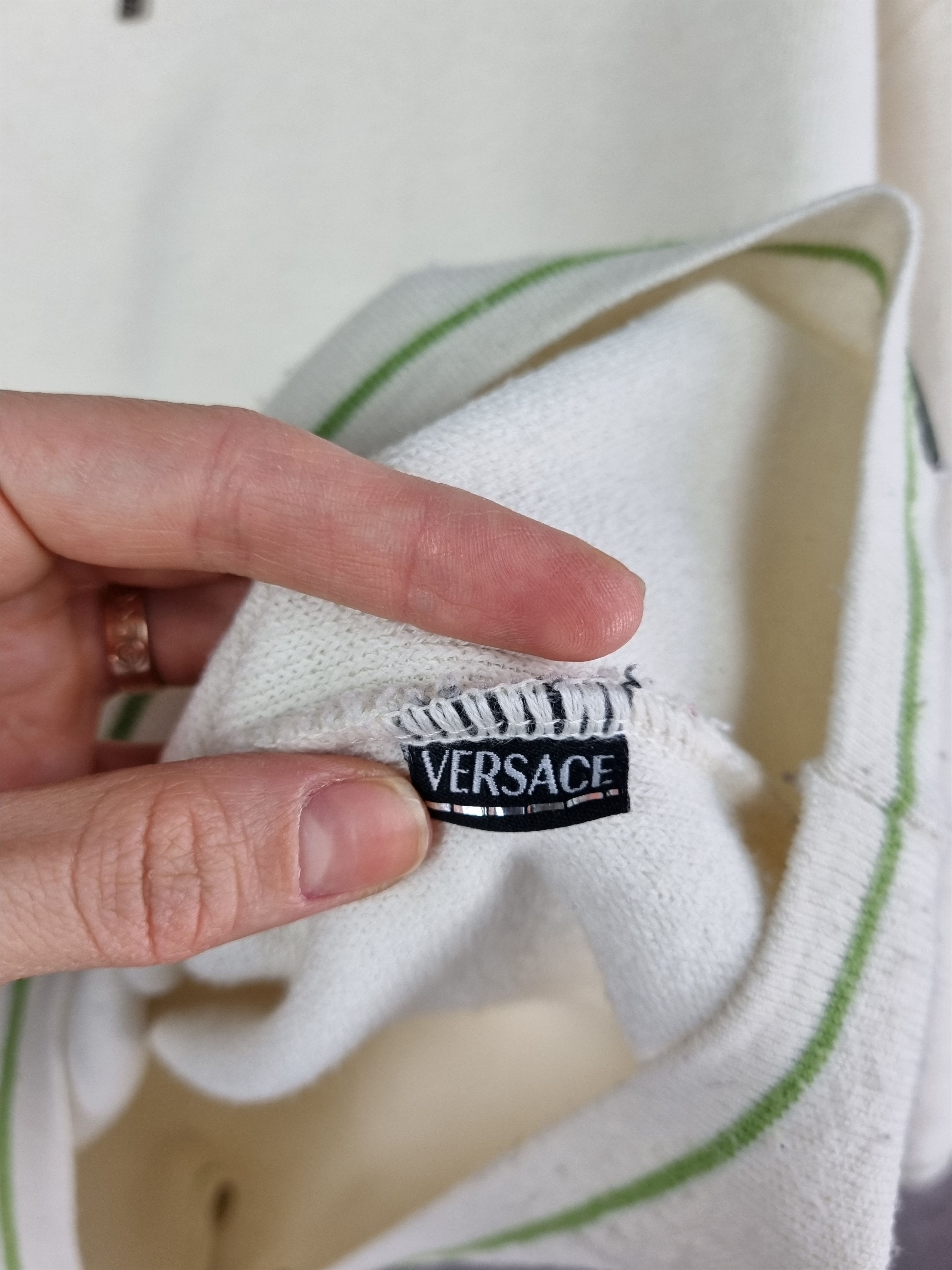 Versace × Versace Jeans Couture 90s VERSACE Sport Soft-thin Wool Half Zip Sweater Casual Size US L / EU 52-54 / 3 - 14 Thumbnail