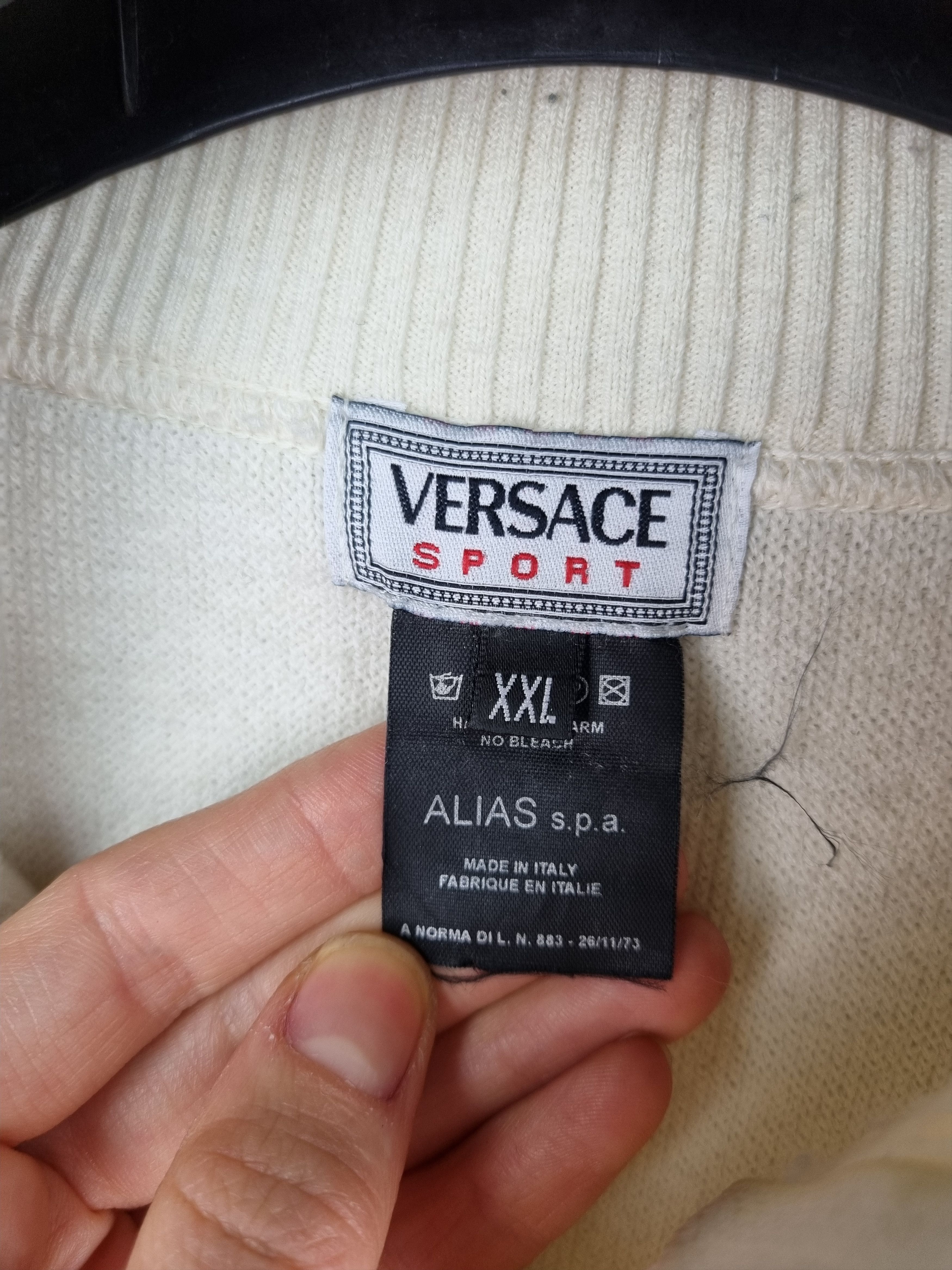 Versace × Versace Jeans Couture 90s VERSACE Sport Soft-thin Wool Half Zip Sweater Casual Size US L / EU 52-54 / 3 - 11 Thumbnail