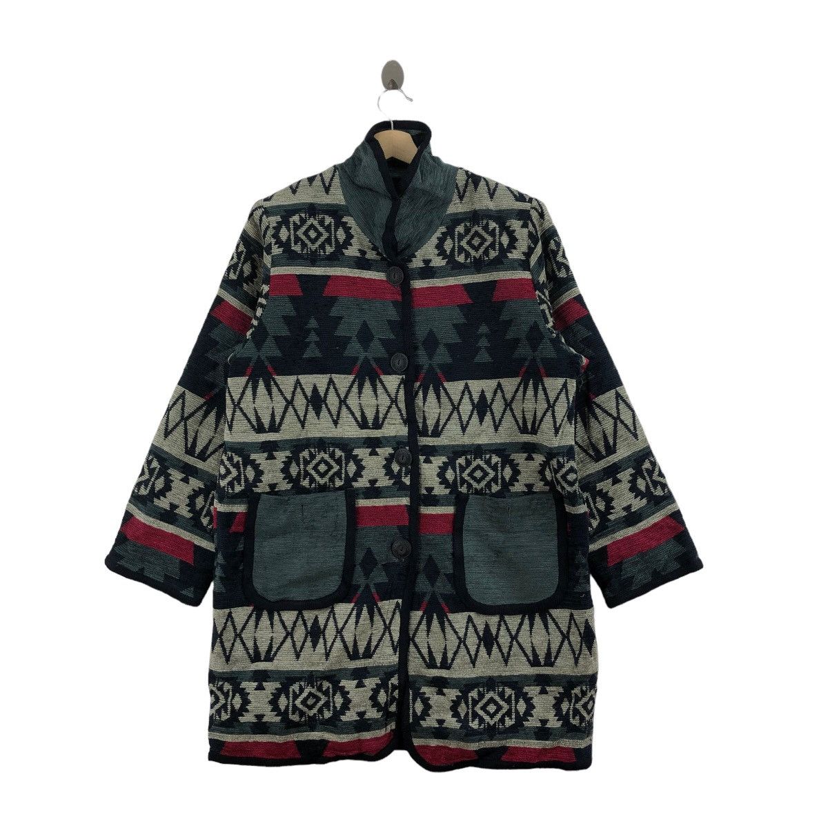 Native × Vintage Vintage Orange Nicora Native Jacket Navajo Winter Jacket Size US M / EU 48-50 / 2 - 1 Thumbnail