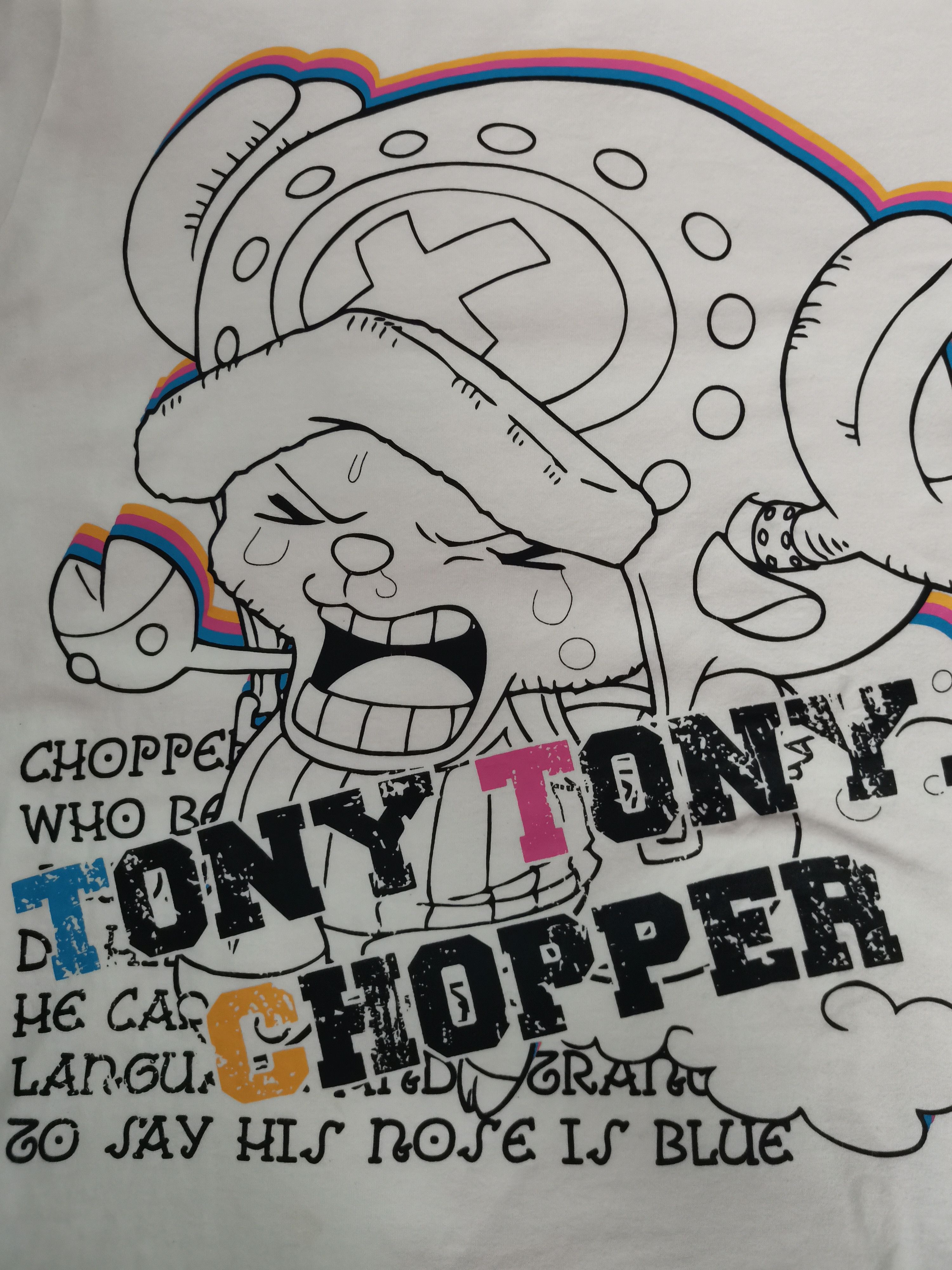 Anime Tony Chopper One Piece Japan Anime Tee Akira Evangelion Size US L / EU 52-54 / 3 - 1 Thumbnail