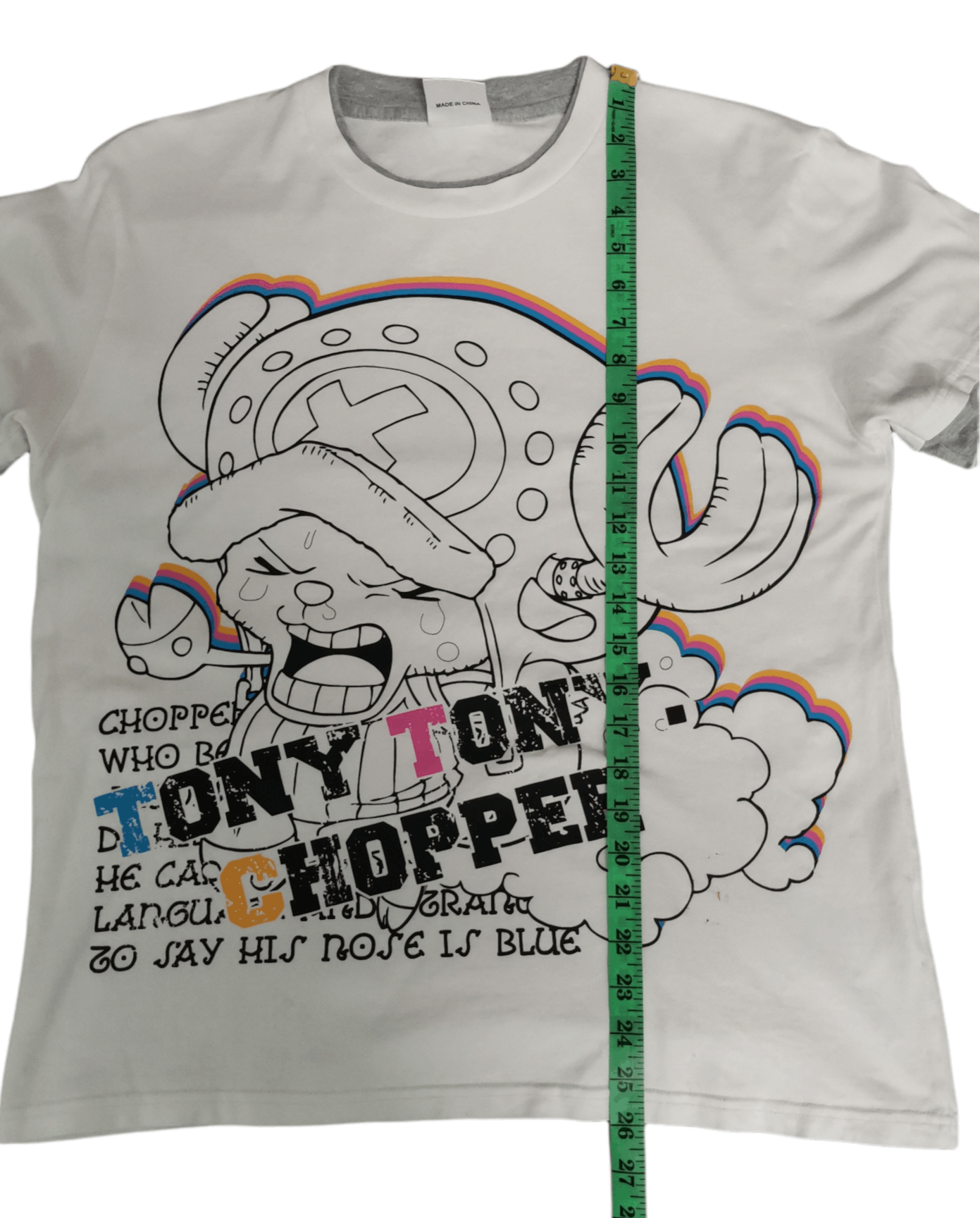 Anime Tony Chopper One Piece Japan Anime Tee Akira Evangelion Size US L / EU 52-54 / 3 - 5 Thumbnail
