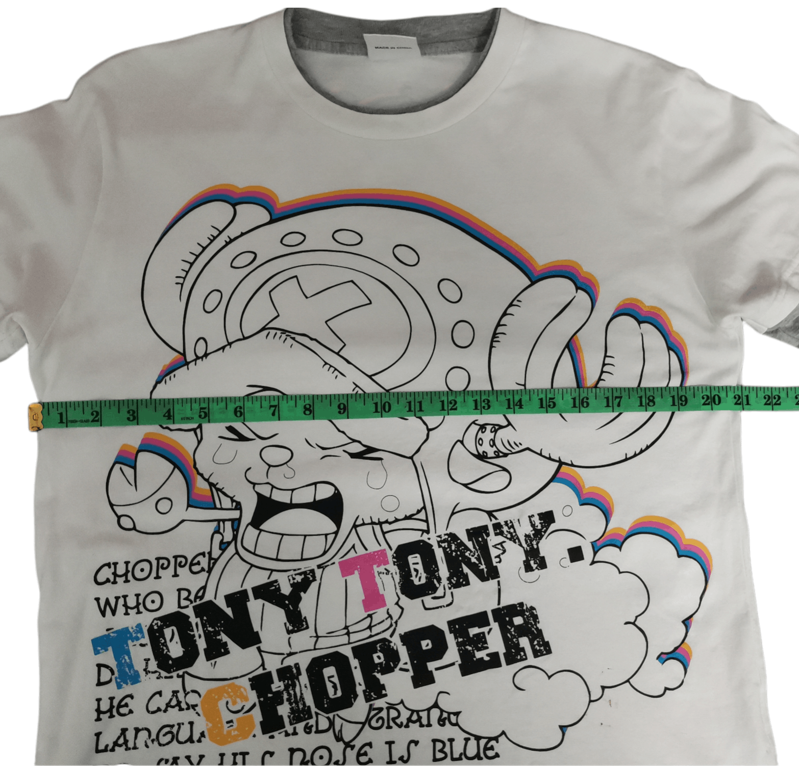 Anime Tony Chopper One Piece Japan Anime Tee Akira Evangelion Size US L / EU 52-54 / 3 - 6 Thumbnail
