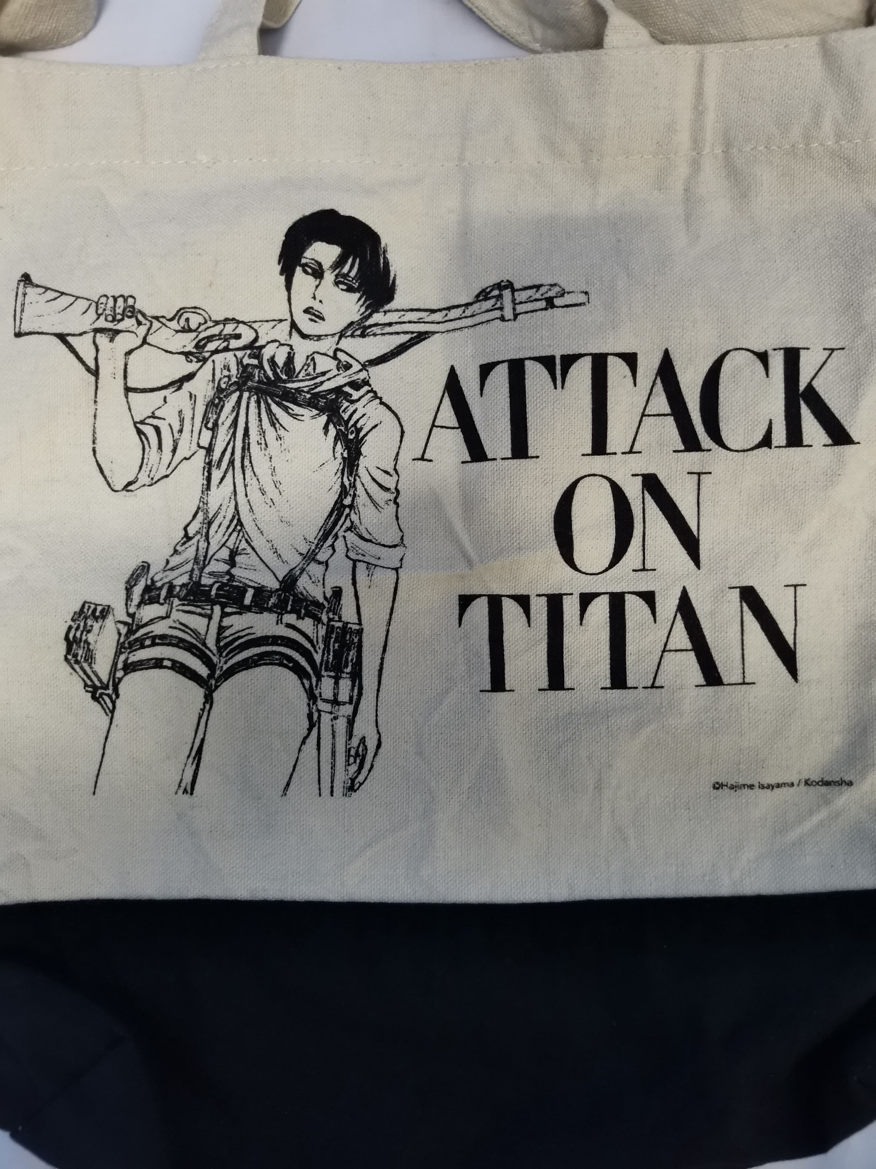 Anime Beams x Attack on Titan Japan Anime Tote Bag Akira Evangelio Size ONE SIZE - 3 Thumbnail