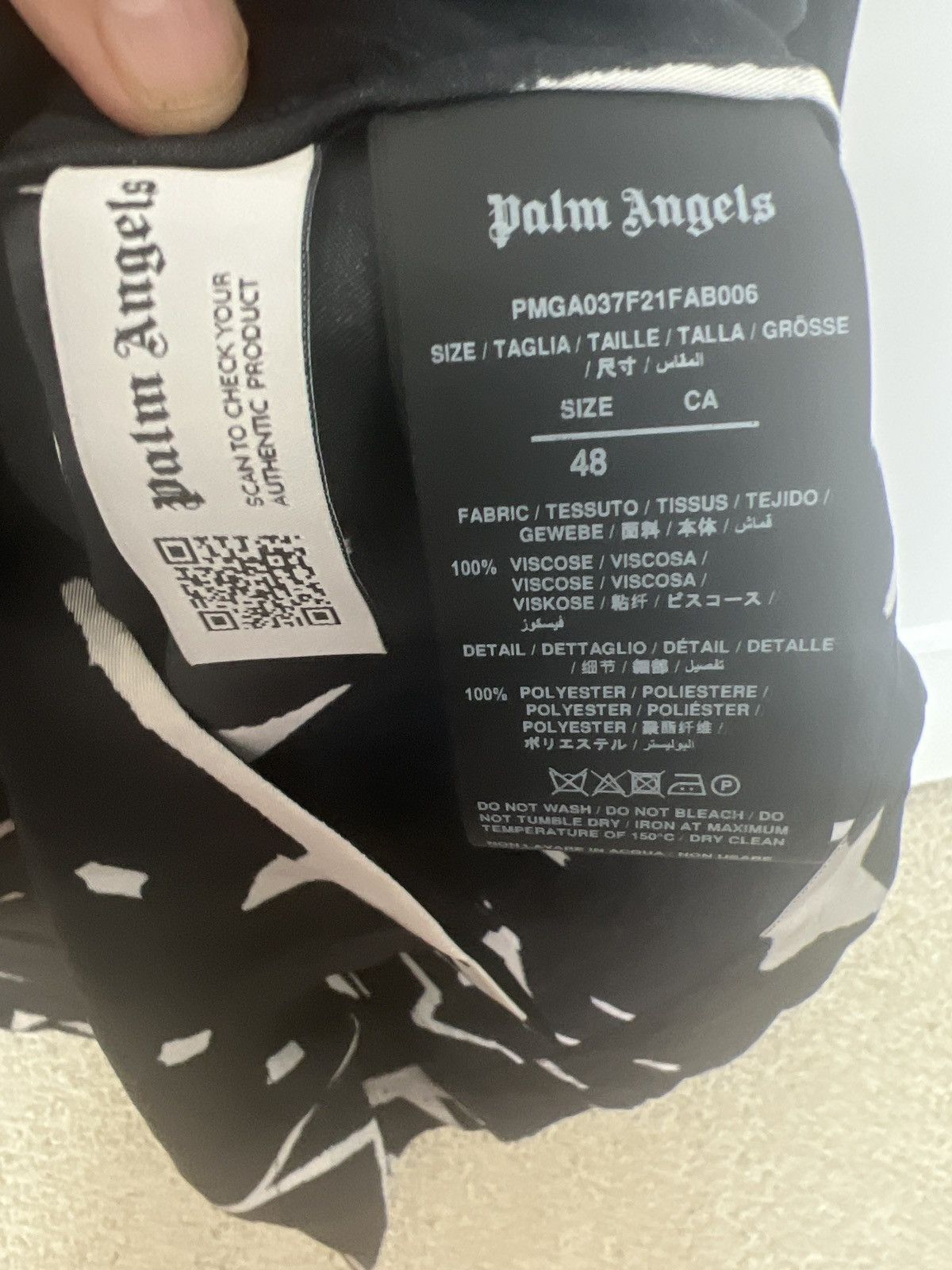 Palm Angels Night Sky short sleeve shirt