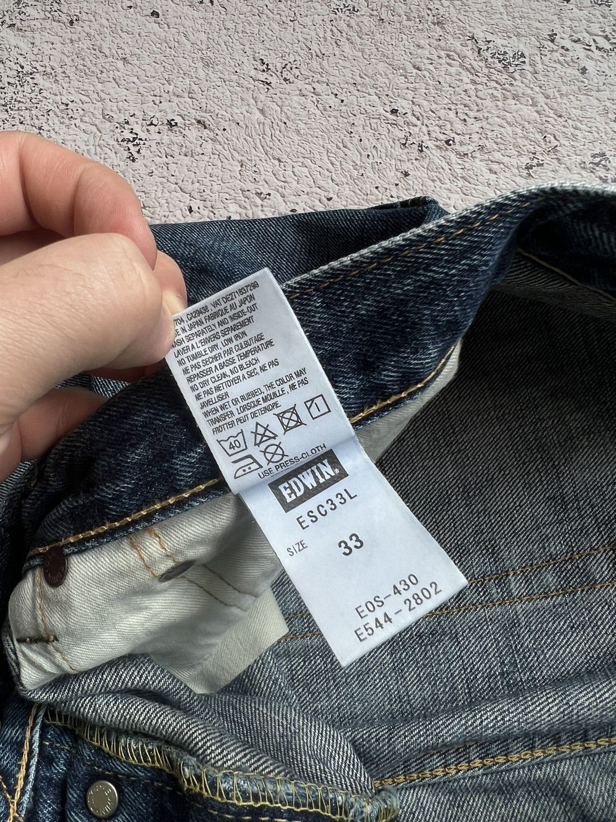 Edwin × Japanese Brand × Vintage Edwin ESC33L Japan Rainbow Selvage Denim Jeans Pants Size US 33 - 7 Thumbnail