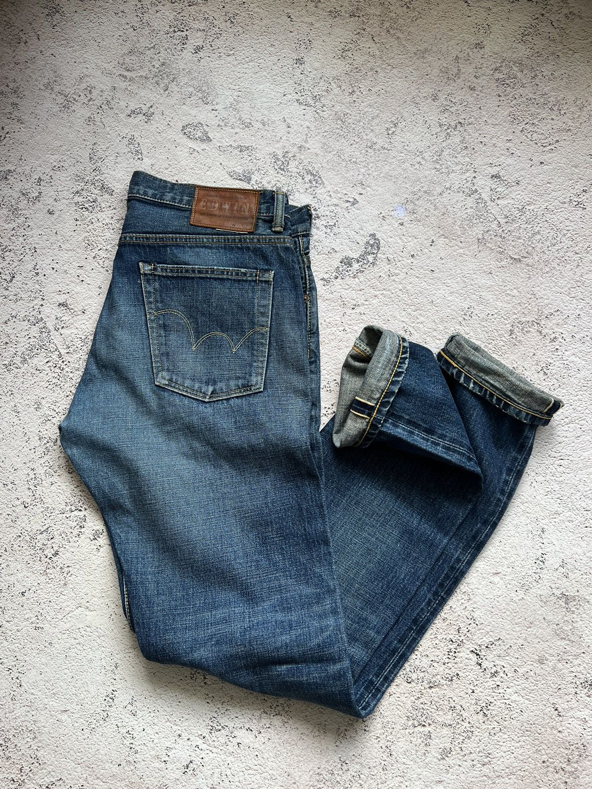Edwin × Japanese Brand × Vintage Edwin ESC33L Japan Rainbow Selvage Denim Jeans Pants Size US 33 - 1 Thumbnail