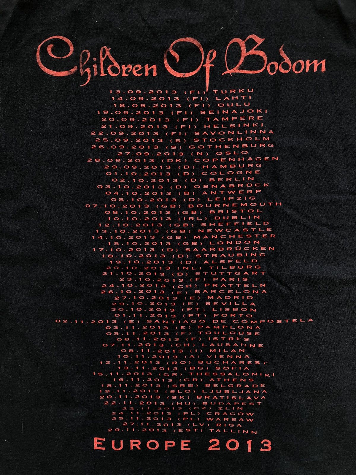 Band Tees × Vintage Vintage 2000s Children of Bodom “halo of blood” tee Size US M / EU 48-50 / 2 - 6 Thumbnail
