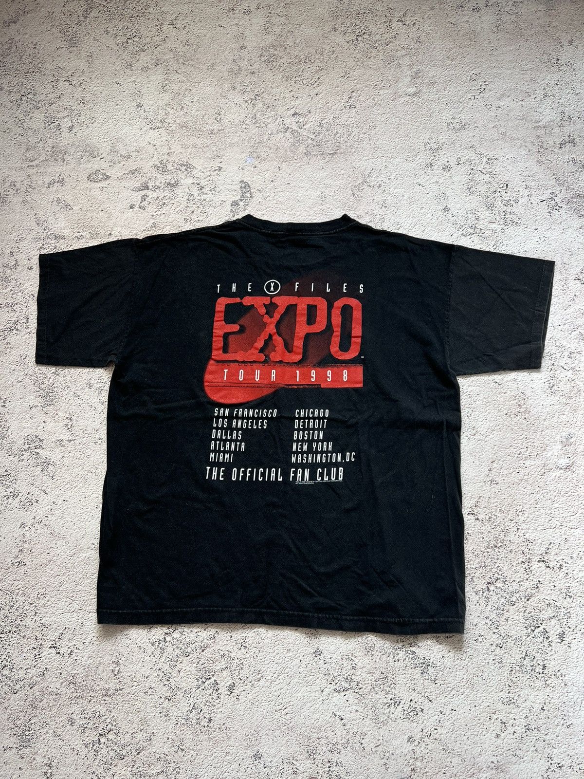 Vintage 90's X Files Expo Tour 1998 Graphic T-Shirt Tee XL Size US XL / EU 56 / 4 - 1 Thumbnail