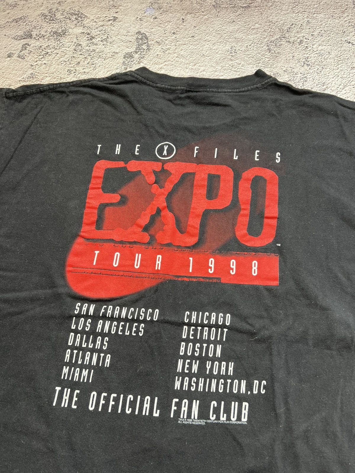 Vintage 90's X Files Expo Tour 1998 Graphic T-Shirt Tee XL Size US XL / EU 56 / 4 - 8 Thumbnail