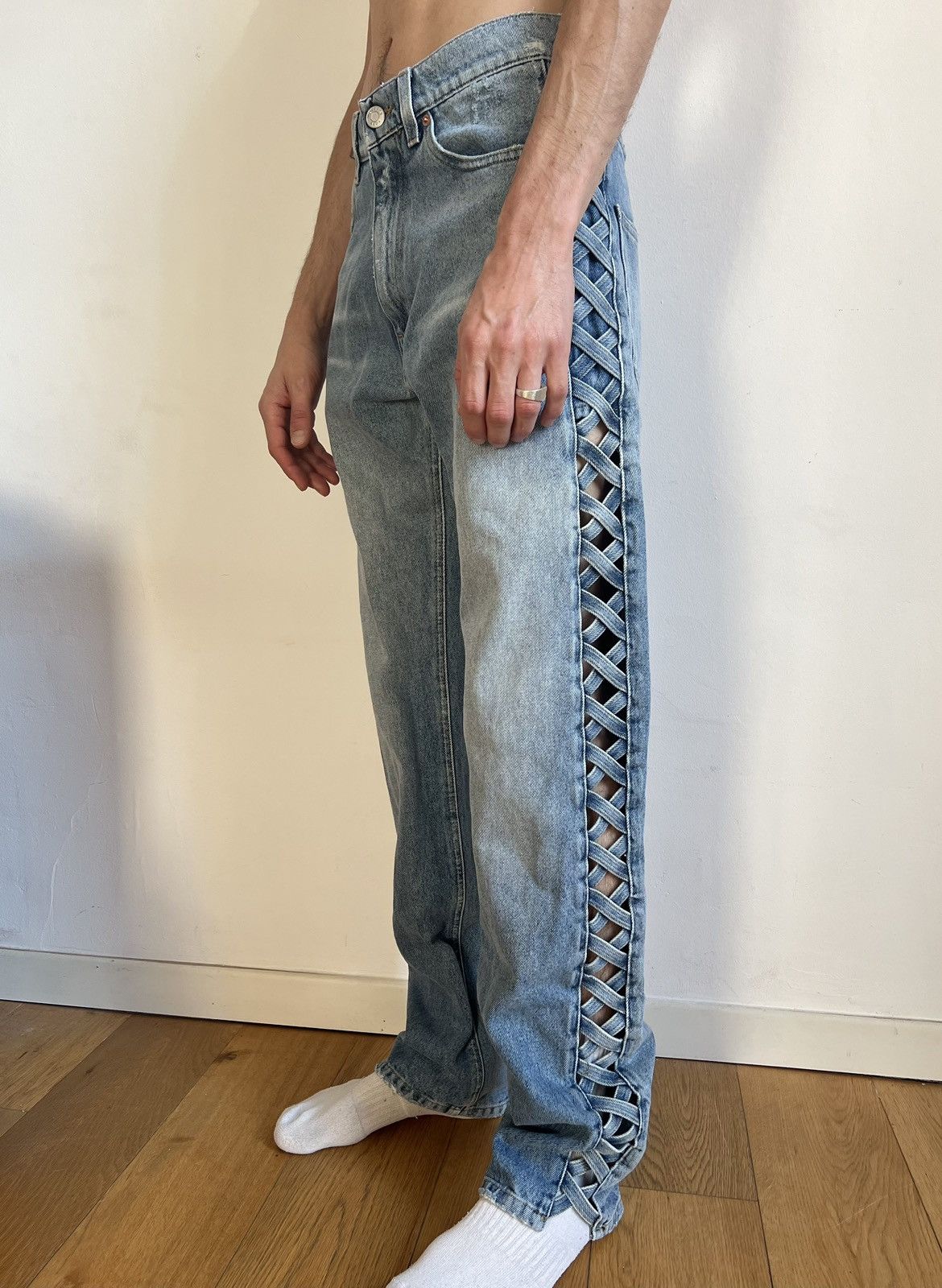 Martine Rose Cross Hatch Jeans | Grailed