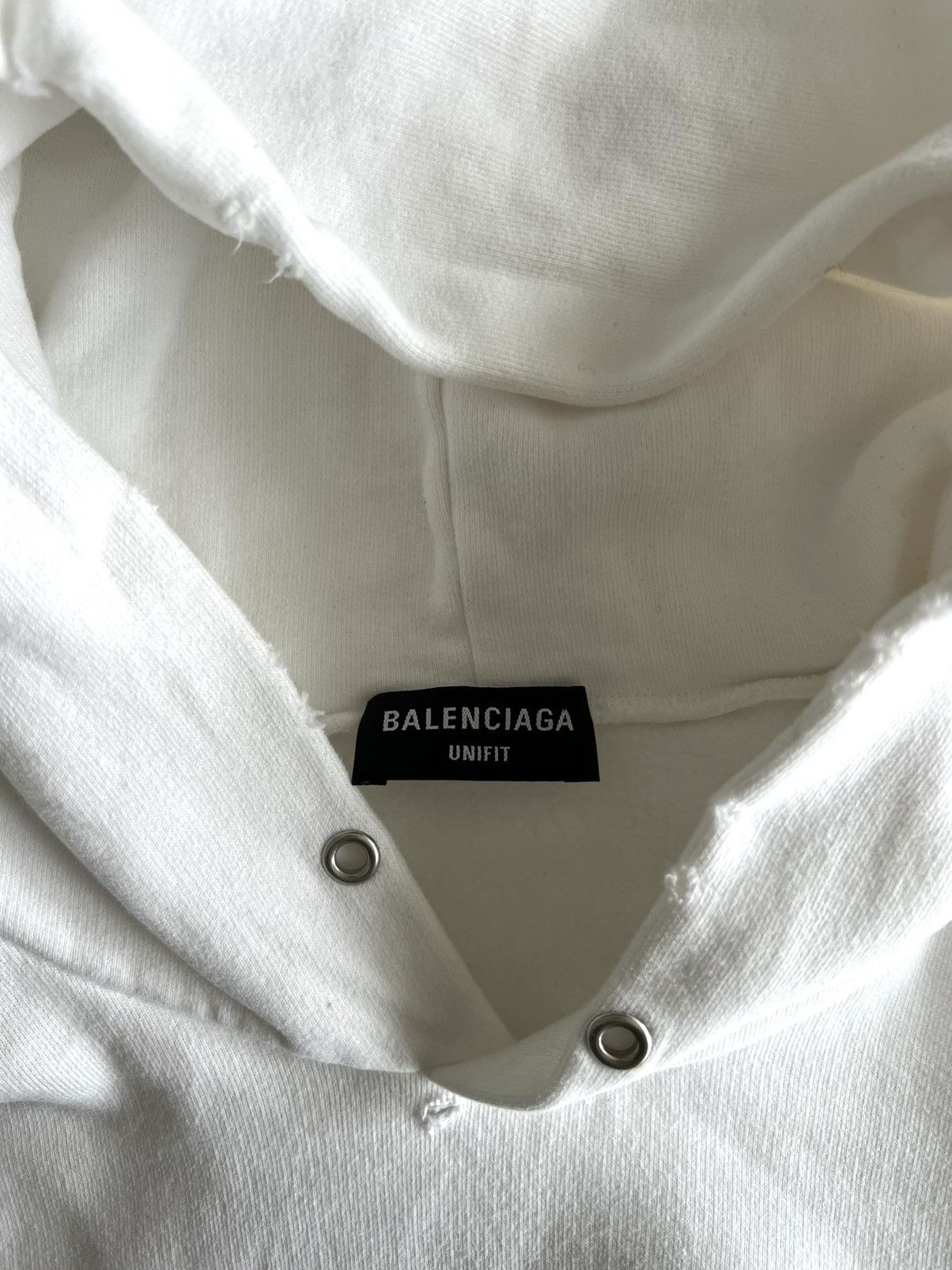 Balenciaga Balenciaga Blurry Logo Oversized Distressed Hoodie Size US M / EU 48-50 / 2 - 8 Thumbnail
