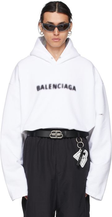 Balenciaga Oversized Distressed Hoodie