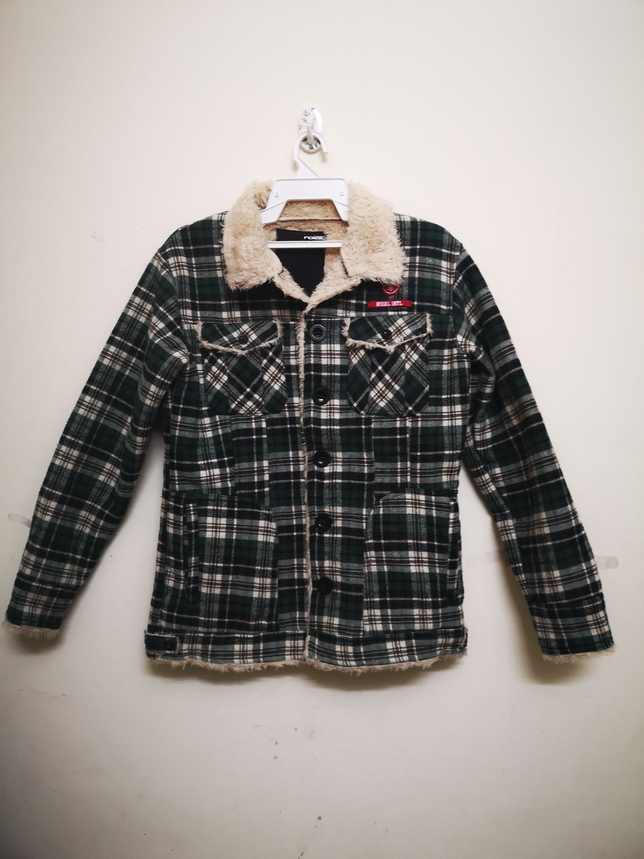 Japanese Brand Roail Faux Fur Button Jacket Size M / US 6-8 / IT 42-44 - 1 Thumbnail