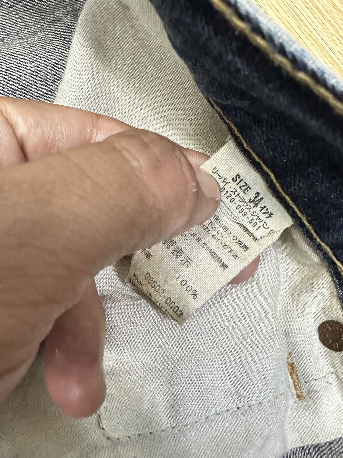 Levi's Vintag Levis 502 Distressed Denim 34x32 JJ100 Size US 34 / EU 50 - 9 Thumbnail