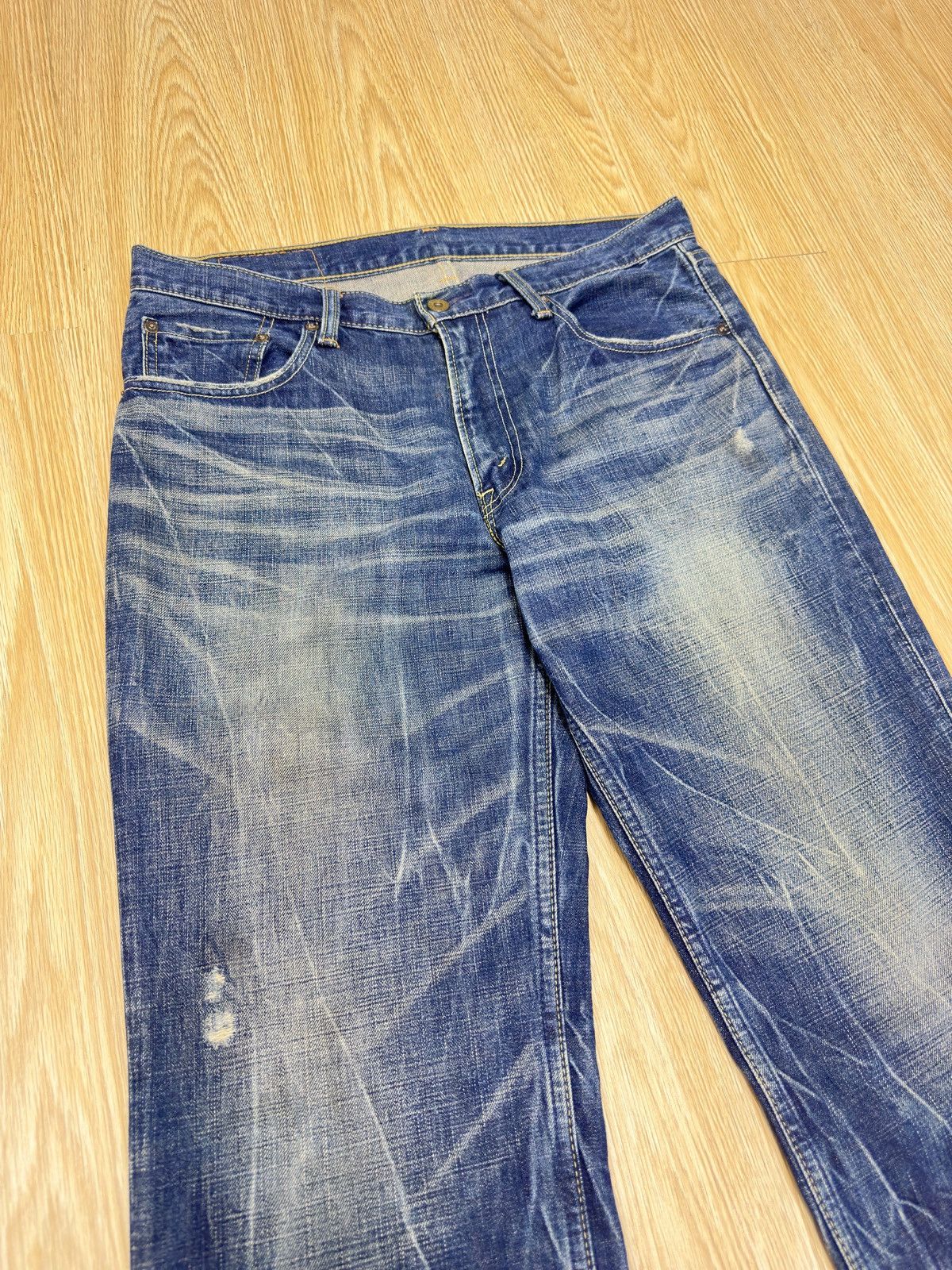 Levi's Vintag Levis 502 Distressed Denim 34x32 JJ100 Size US 34 / EU 50 - 5 Thumbnail