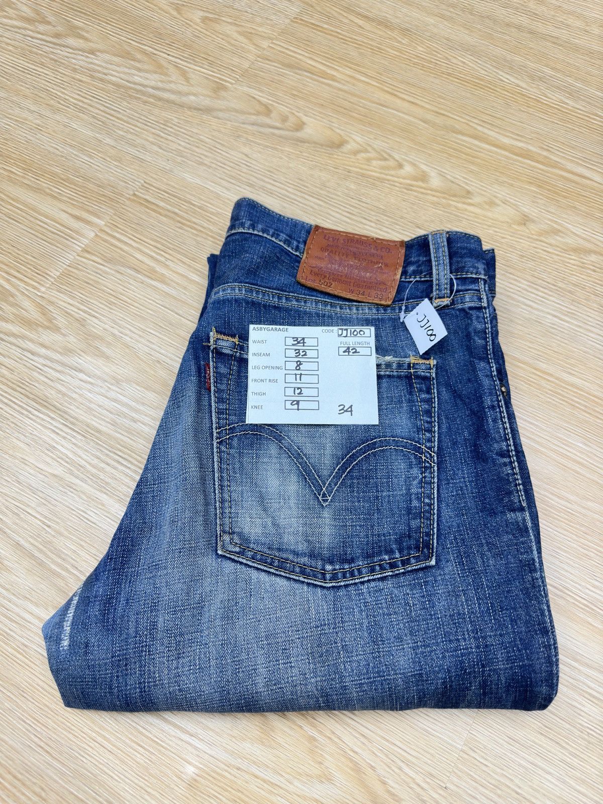 Levi's Vintag Levis 502 Distressed Denim 34x32 JJ100 Size US 34 / EU 50 - 15 Thumbnail