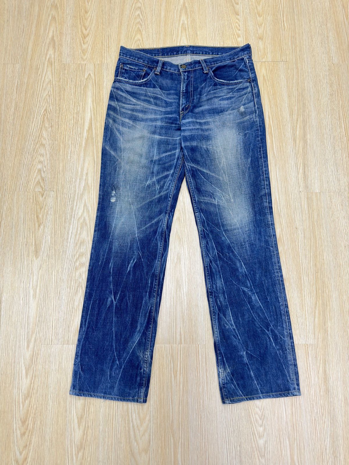 Levi's Vintag Levis 502 Distressed Denim 34x32 JJ100 Size US 34 / EU 50 - 1 Thumbnail