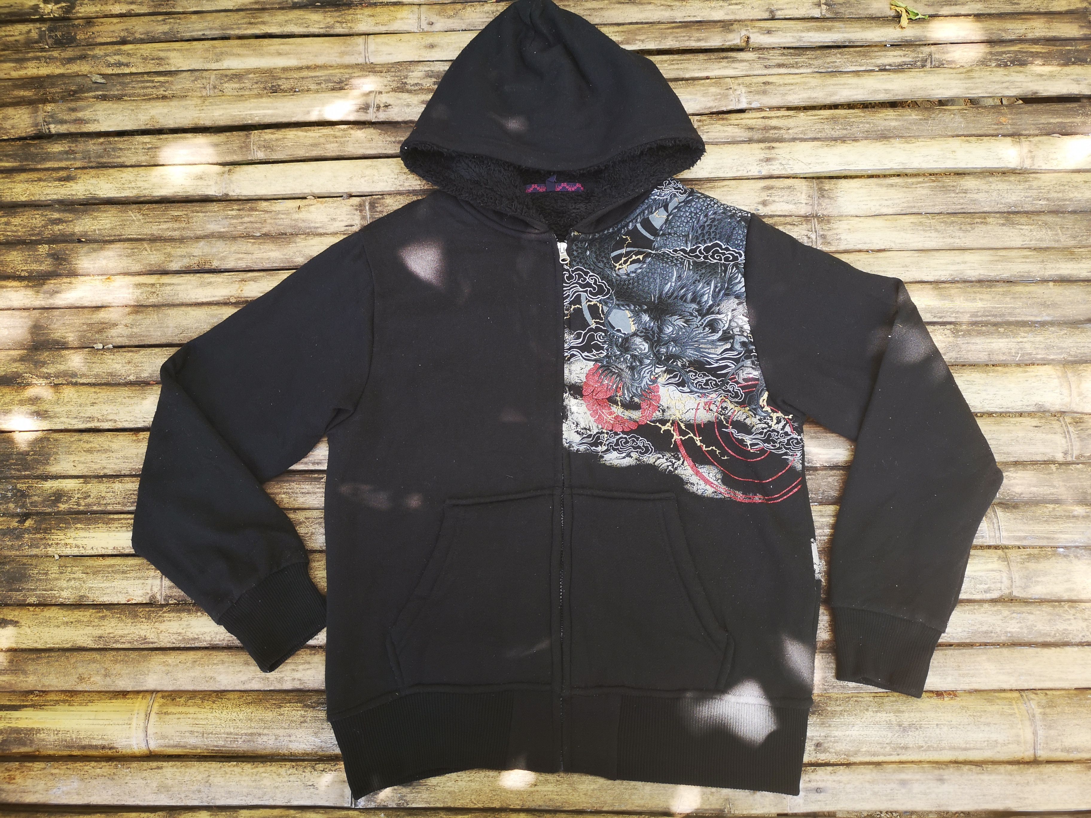 Japanese Brand Dragon Design Printed Hoodie Zipper Size US M / EU 48-50 / 2 - 3 Thumbnail