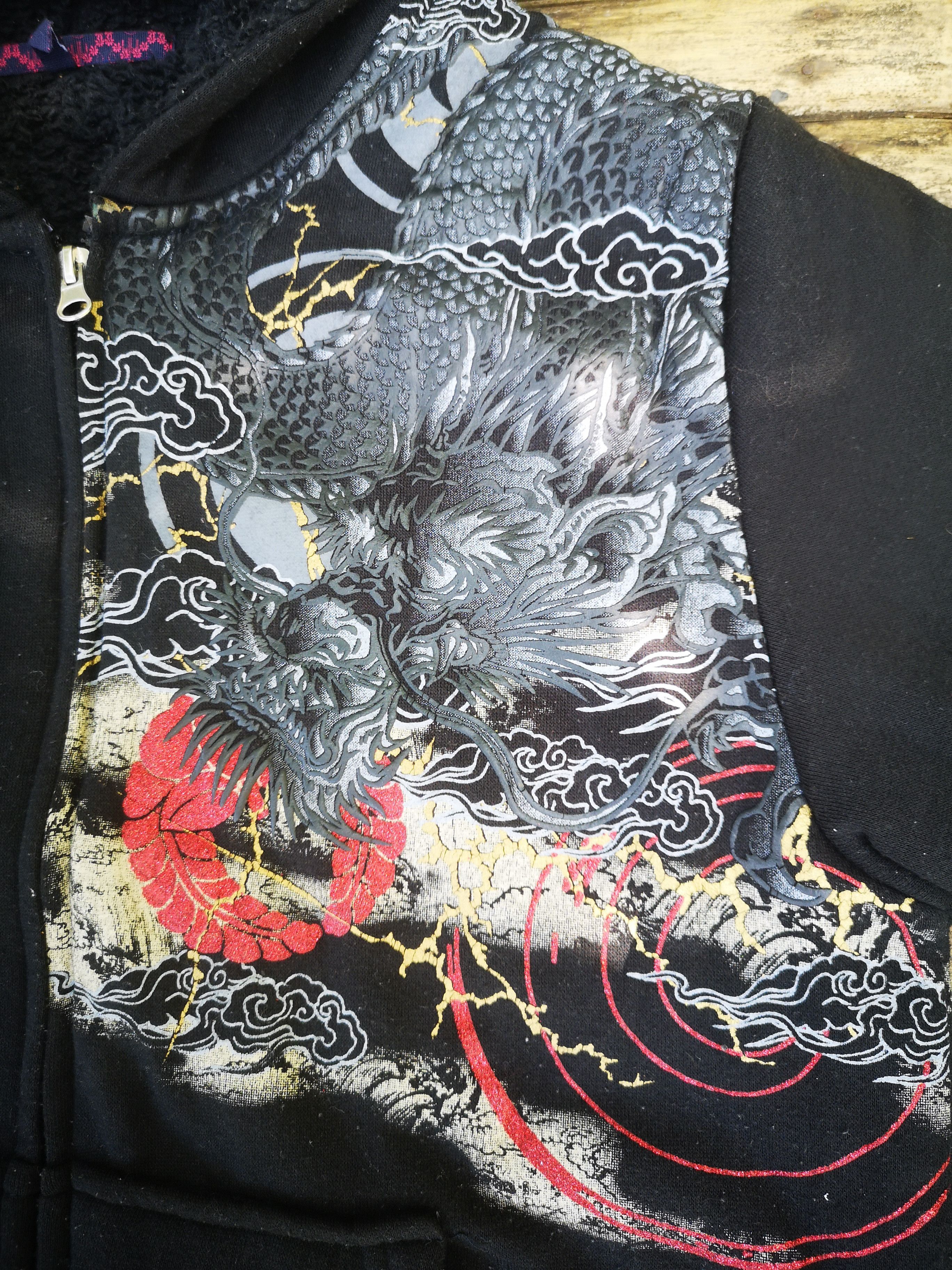 Japanese Brand Dragon Design Printed Hoodie Zipper Size US M / EU 48-50 / 2 - 5 Thumbnail