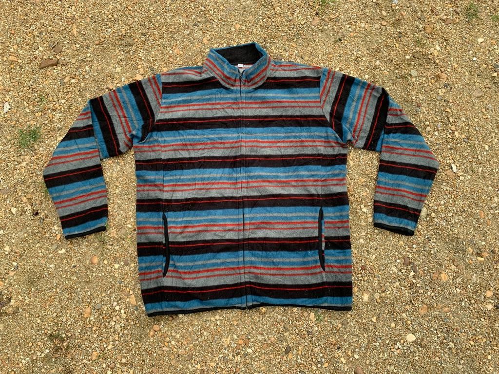 image of Uniqlo Striped Multicolour Sweater, Men's (Size XL)