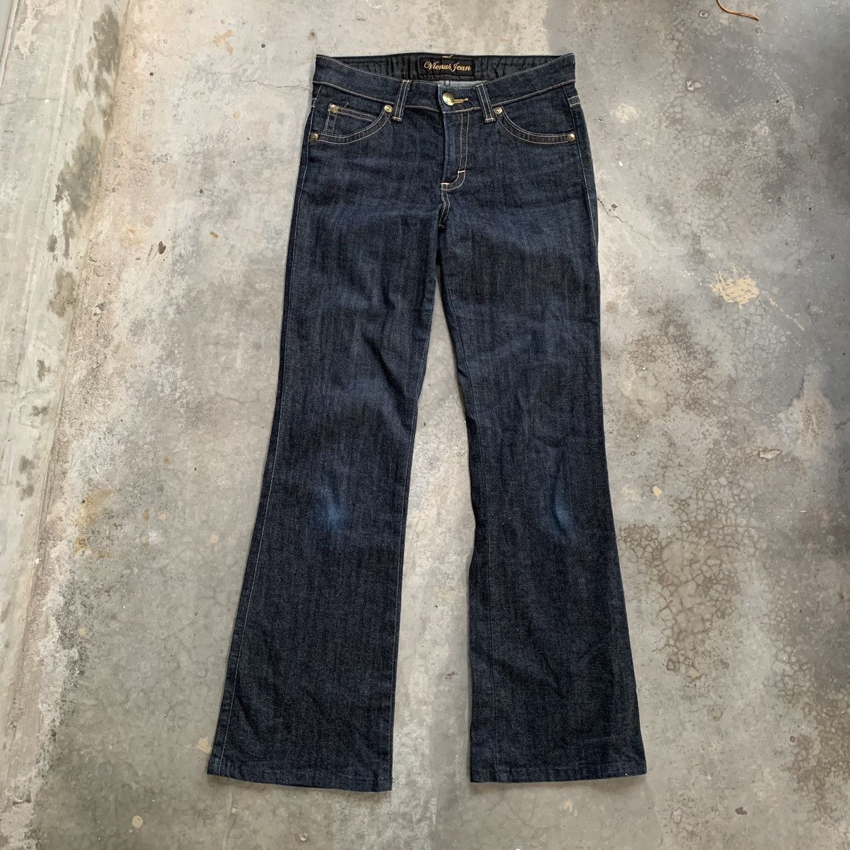 Edwin × Japanese Brand Vintage Edwin Flared Bootcut Jeans Denim WideLeg jeansPant Size US 29 - 1 Thumbnail