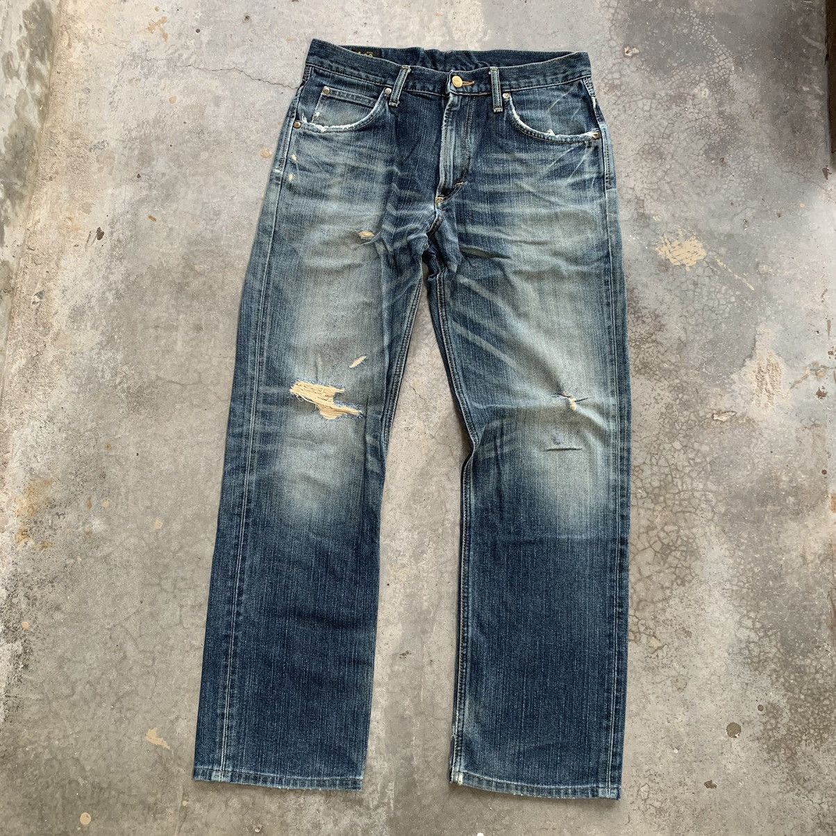 Lee Vintage thrashed Lee Riders Distressed Denim Jeans Size US 31 - 1 Thumbnail