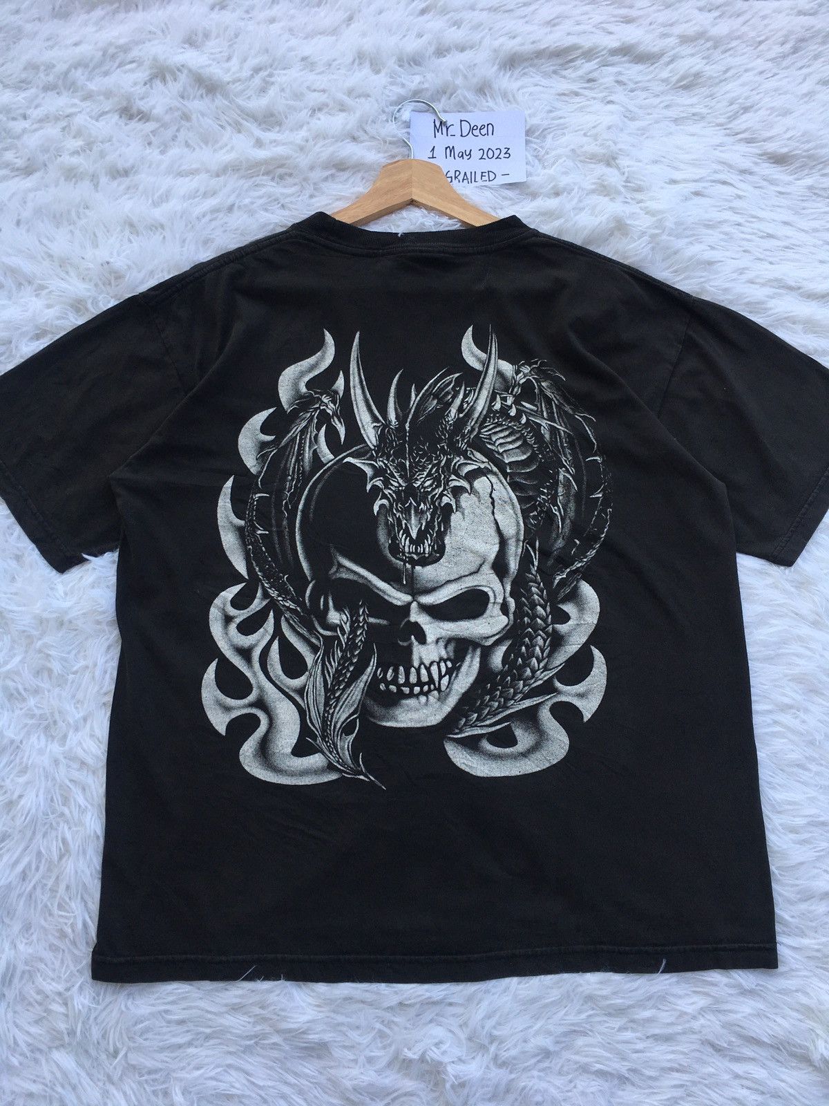 Vintage Rare Vintage Skull Dragon Tshirt Size US L / EU 52-54 / 3 - 12 Thumbnail