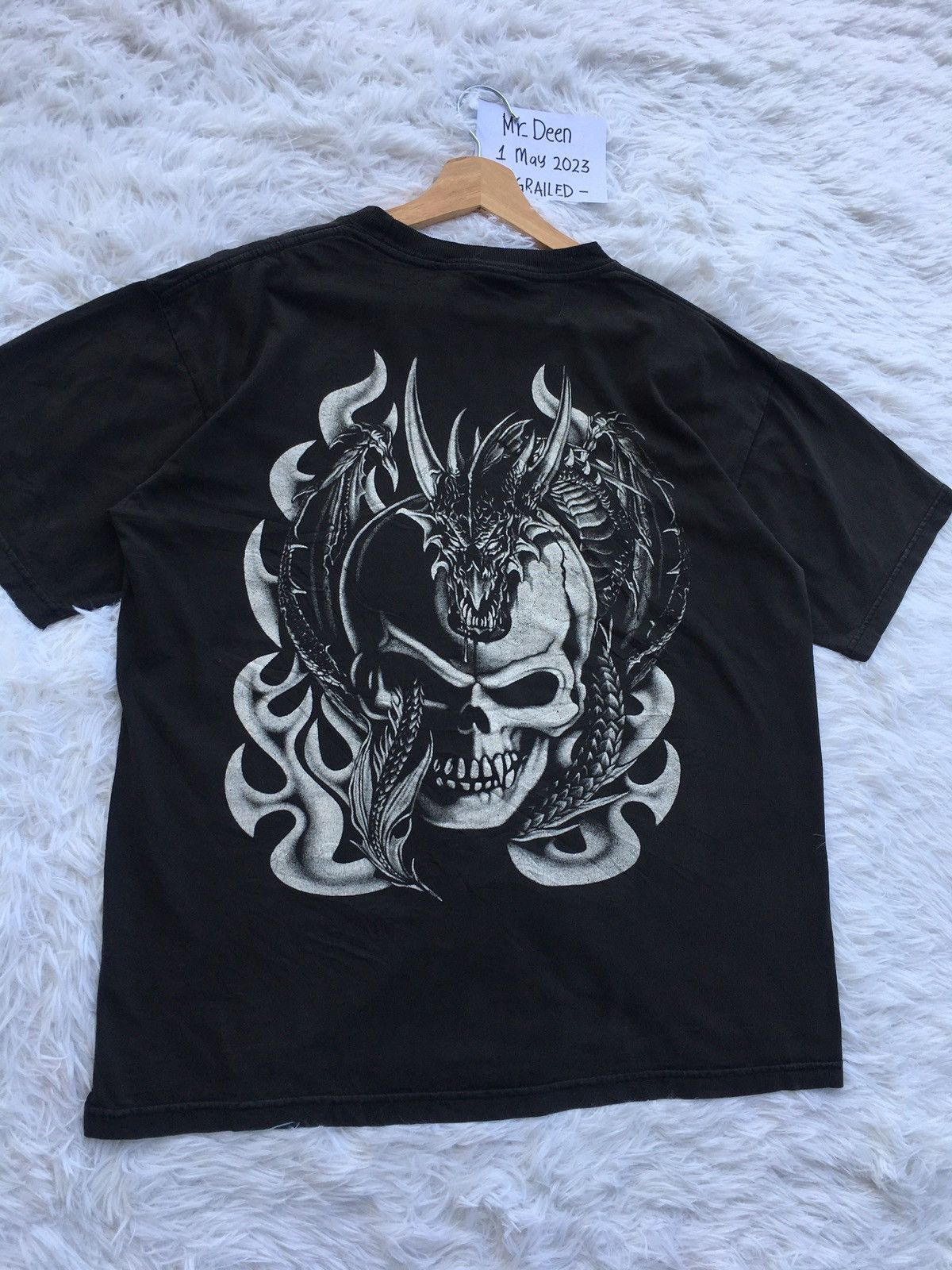Vintage Rare Vintage Skull Dragon Tshirt Size US L / EU 52-54 / 3 - 13 Thumbnail
