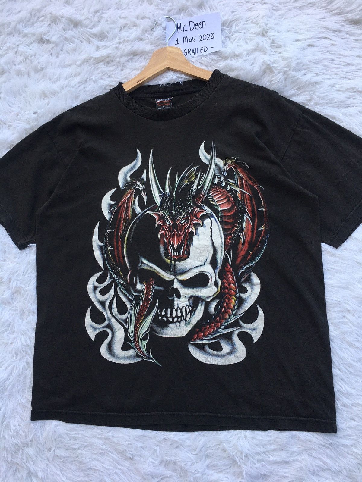Vintage Rare Vintage Skull Dragon Tshirt Size US L / EU 52-54 / 3 - 4 Thumbnail