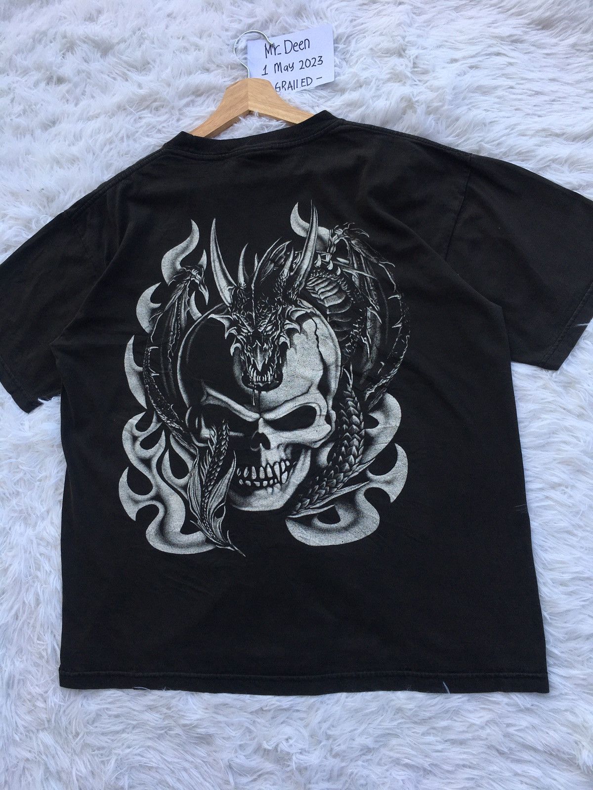 Vintage Rare Vintage Skull Dragon Tshirt Size US L / EU 52-54 / 3 - 14 Thumbnail