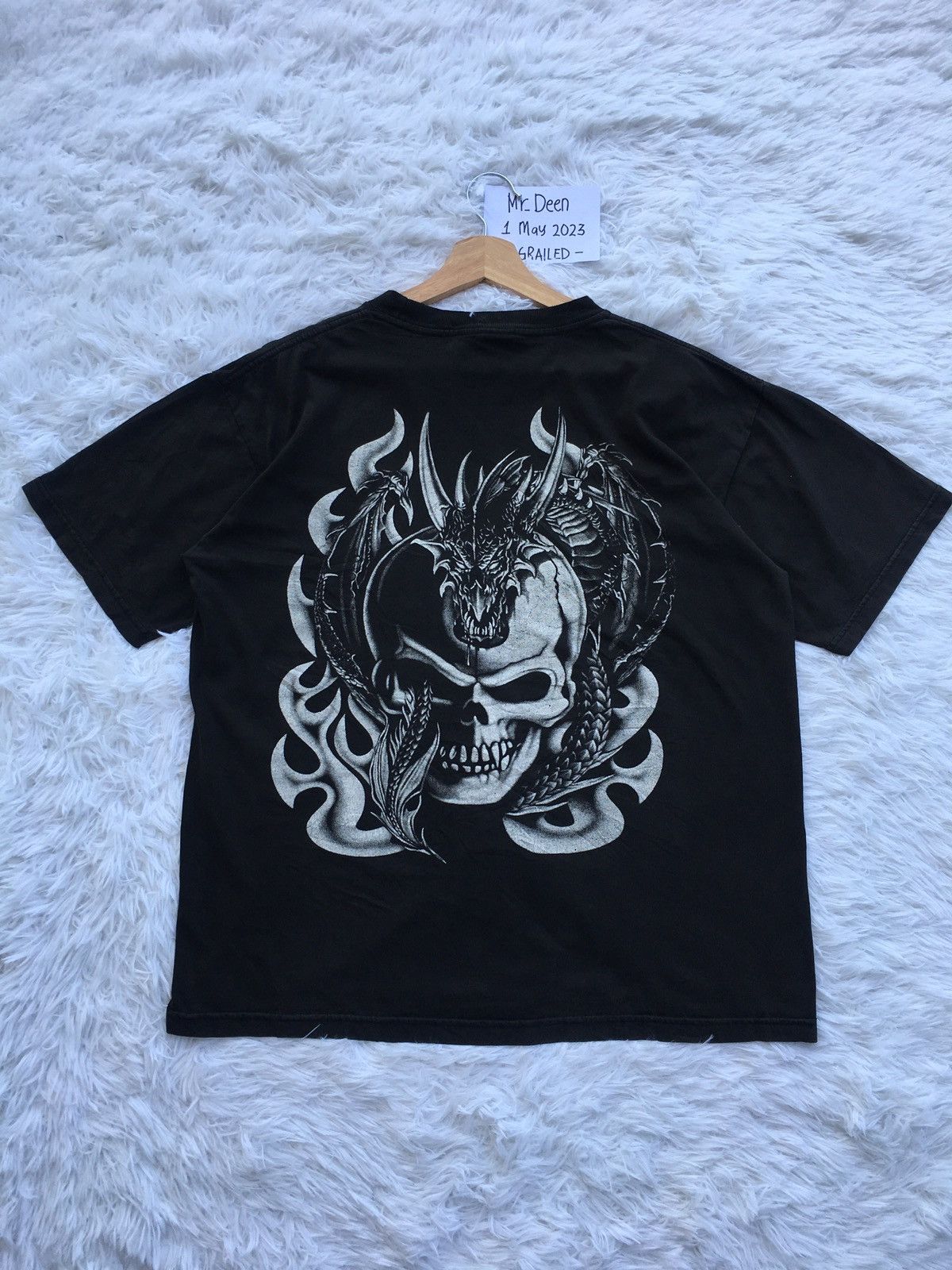 Vintage Rare Vintage Skull Dragon Tshirt Size US L / EU 52-54 / 3 - 11 Thumbnail