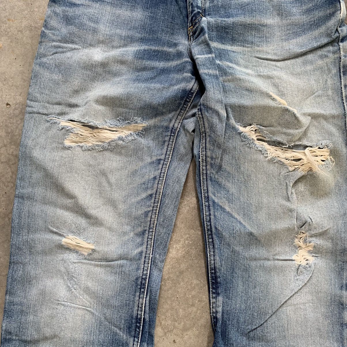 Hysteric Glamour Edwin x Lee Rider Distressed Thrashed Jeans Denim Pant Size US 30 / EU 46 - 3 Thumbnail