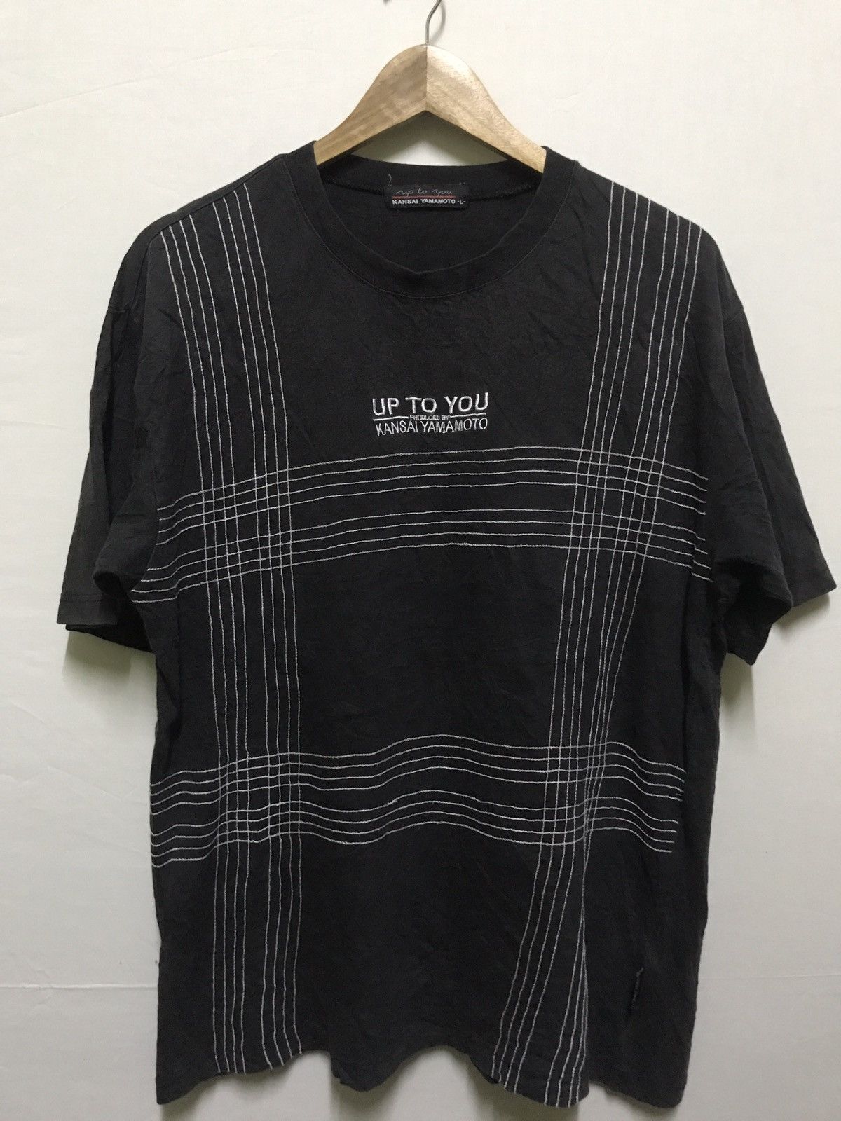 Japanese Brand Kansai Yamamoto Up to You embroidery T shirt Size US L / EU 52-54 / 3 - 1 Thumbnail